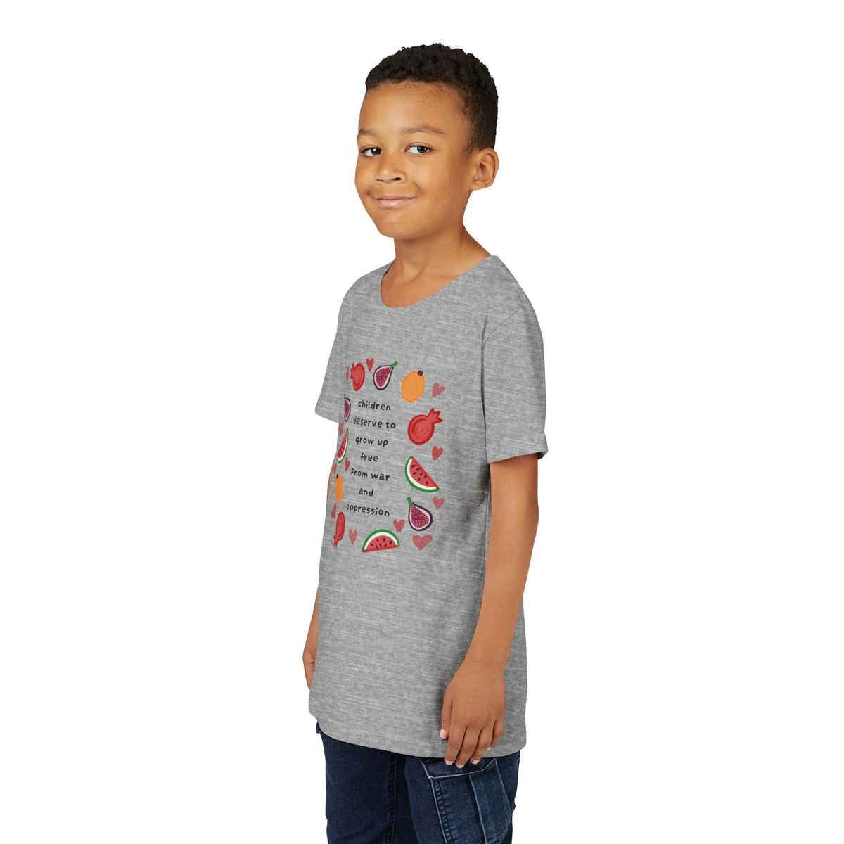 Children Deserve to Grow Up Free From War and Oppression Youth T-Shirt