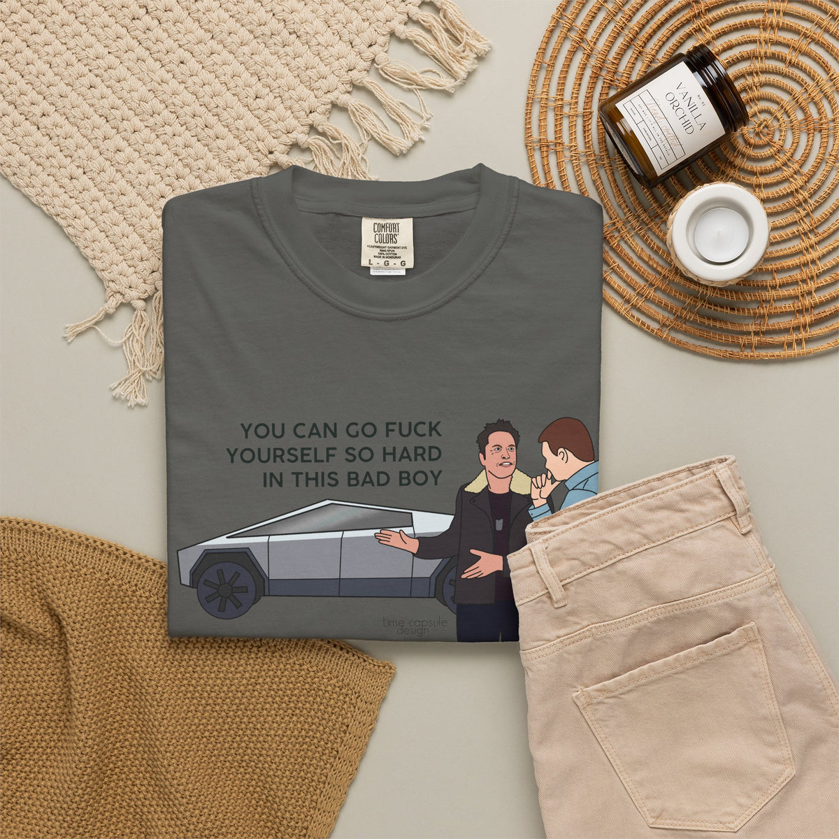 Elon Musk Cybertruck Tesla You Can Go Fuck Yourself So Hard in This Bad Boy T-Shirt