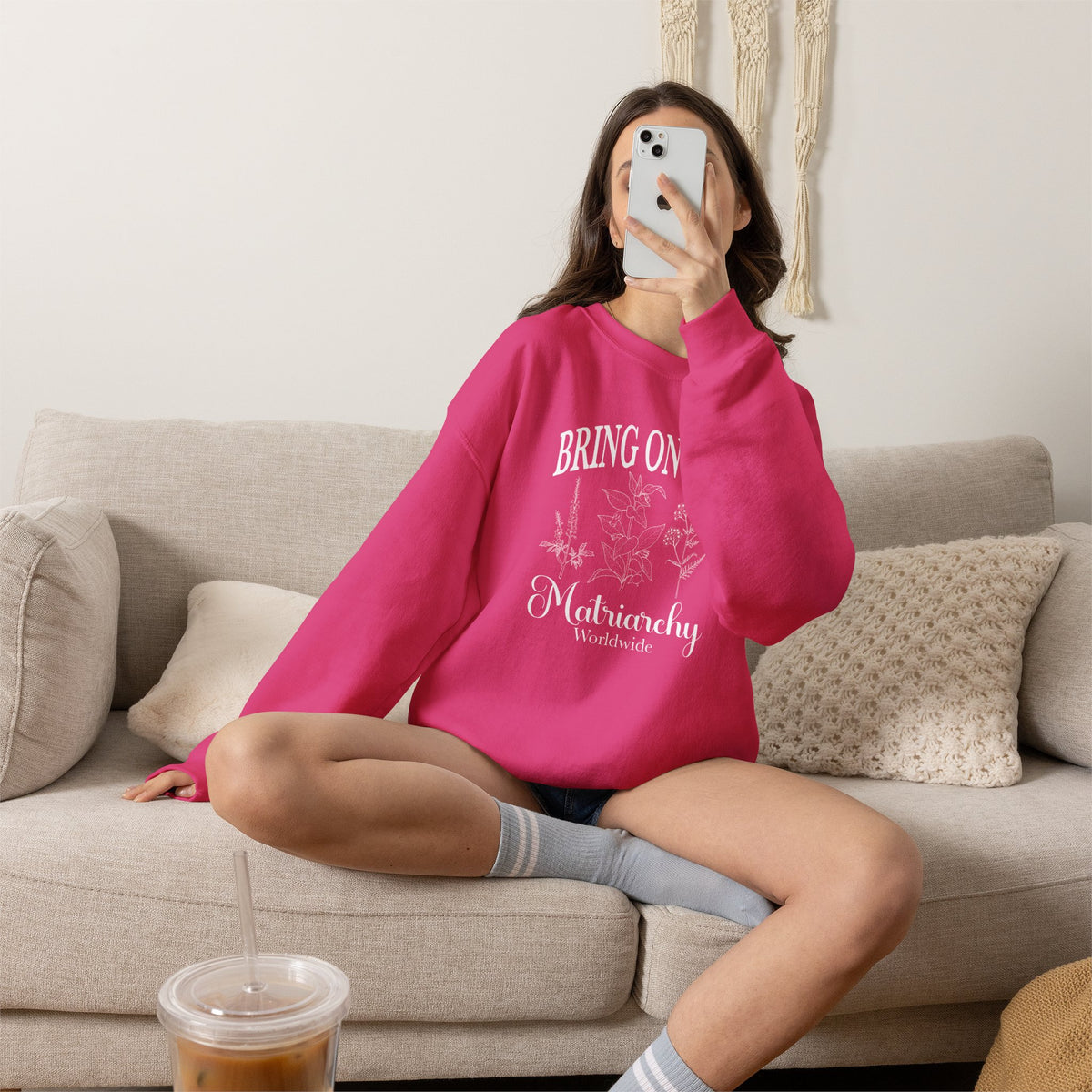 Bring on the Matriarchy Classic Crewneck Sweatshirt