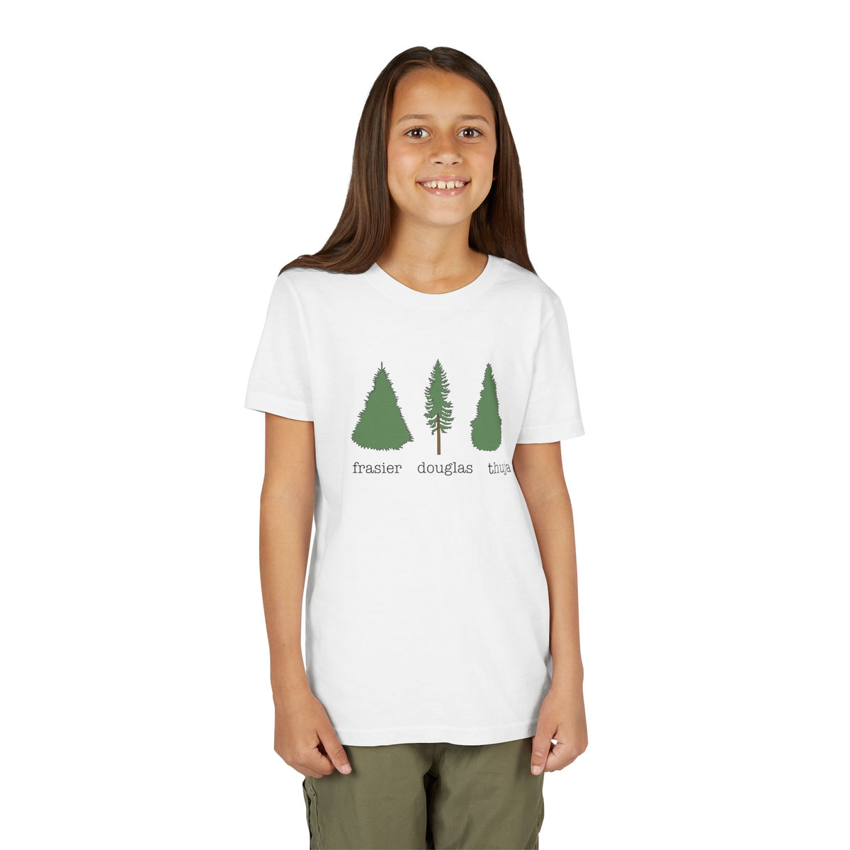Youth Short Sleeve Tee – Fraser Douglas Thuja Tree Lover Shirt