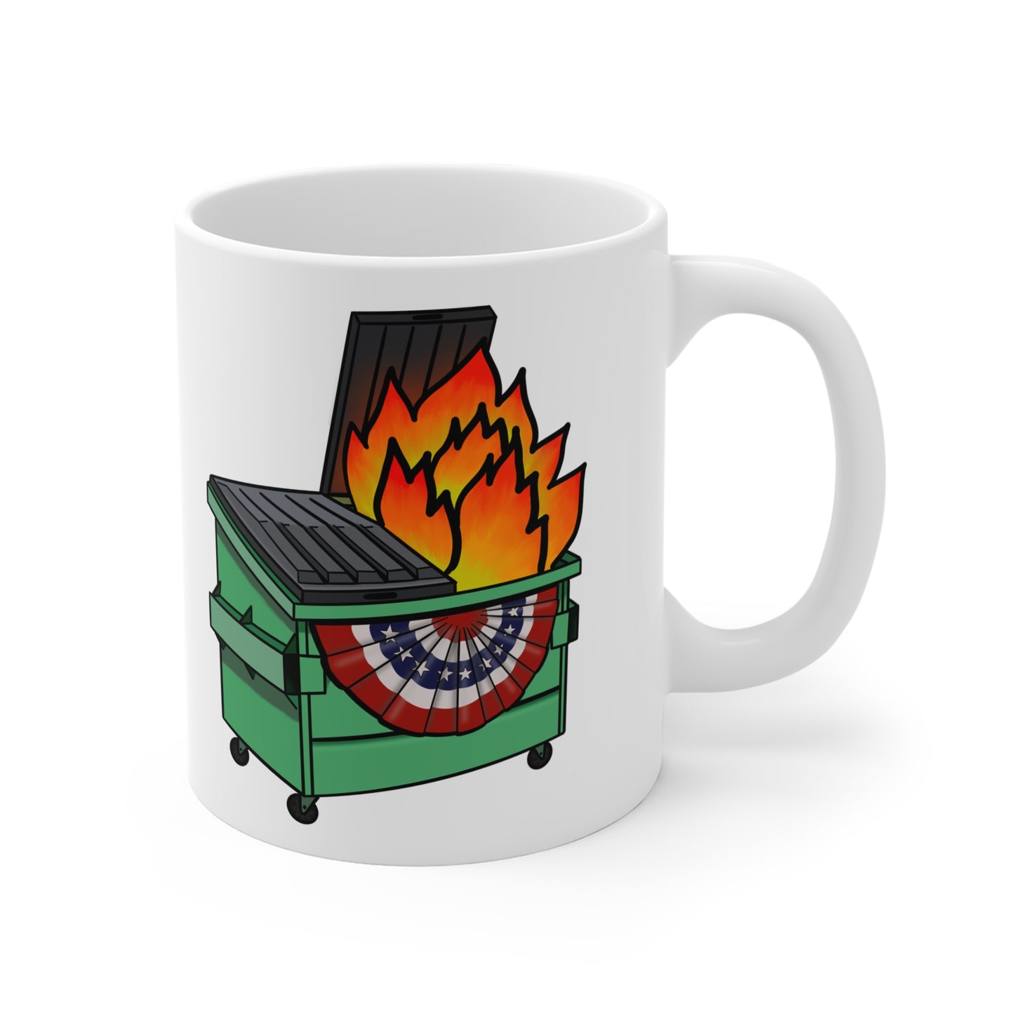 American Dumpster Fire Mug 11oz