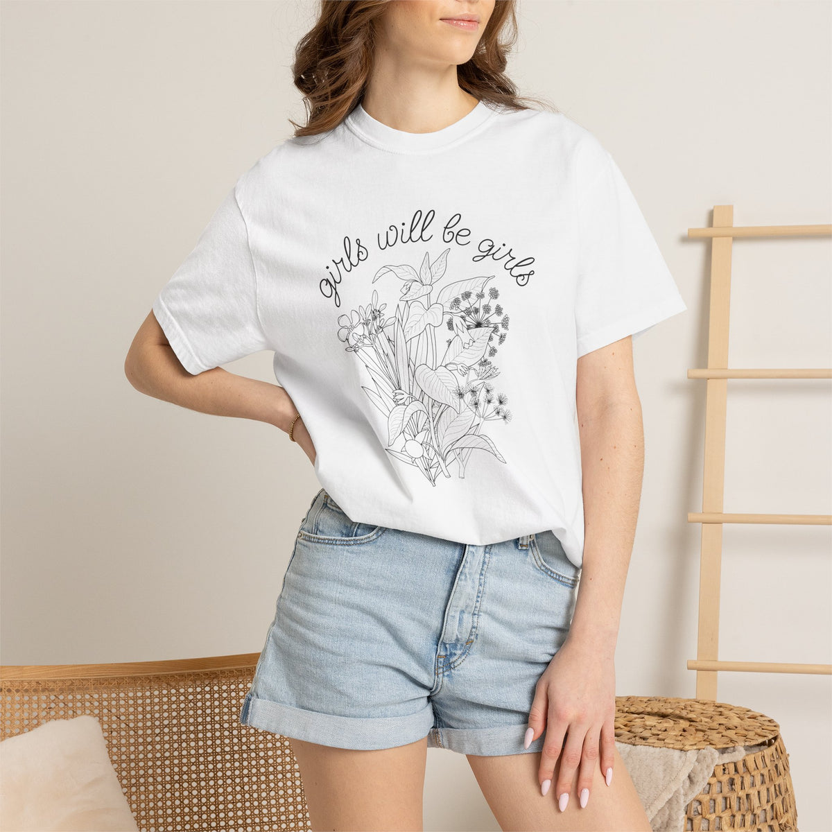 Girls Will Be Girls Floral T-Shirt
