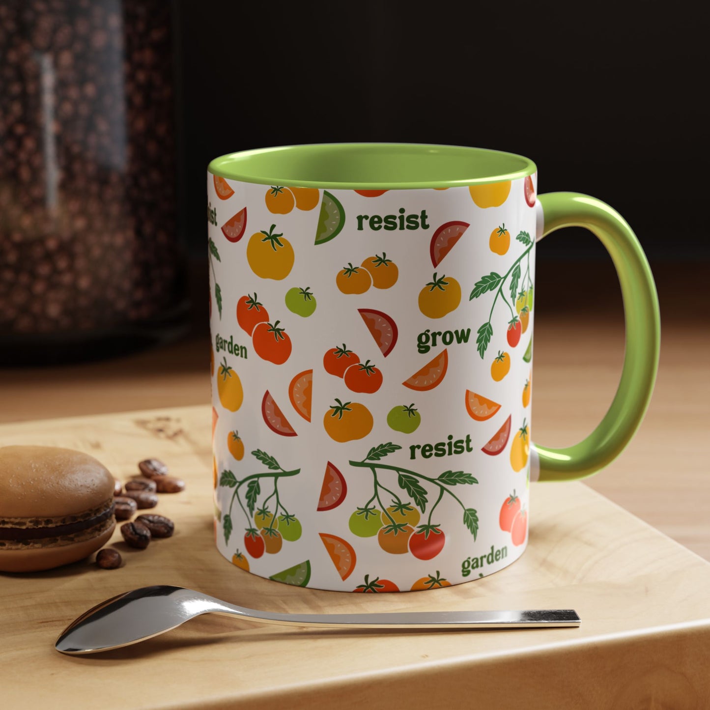 Resist Grow Garden tomatoes coffee mug | Accent Mug 11oz 15oz