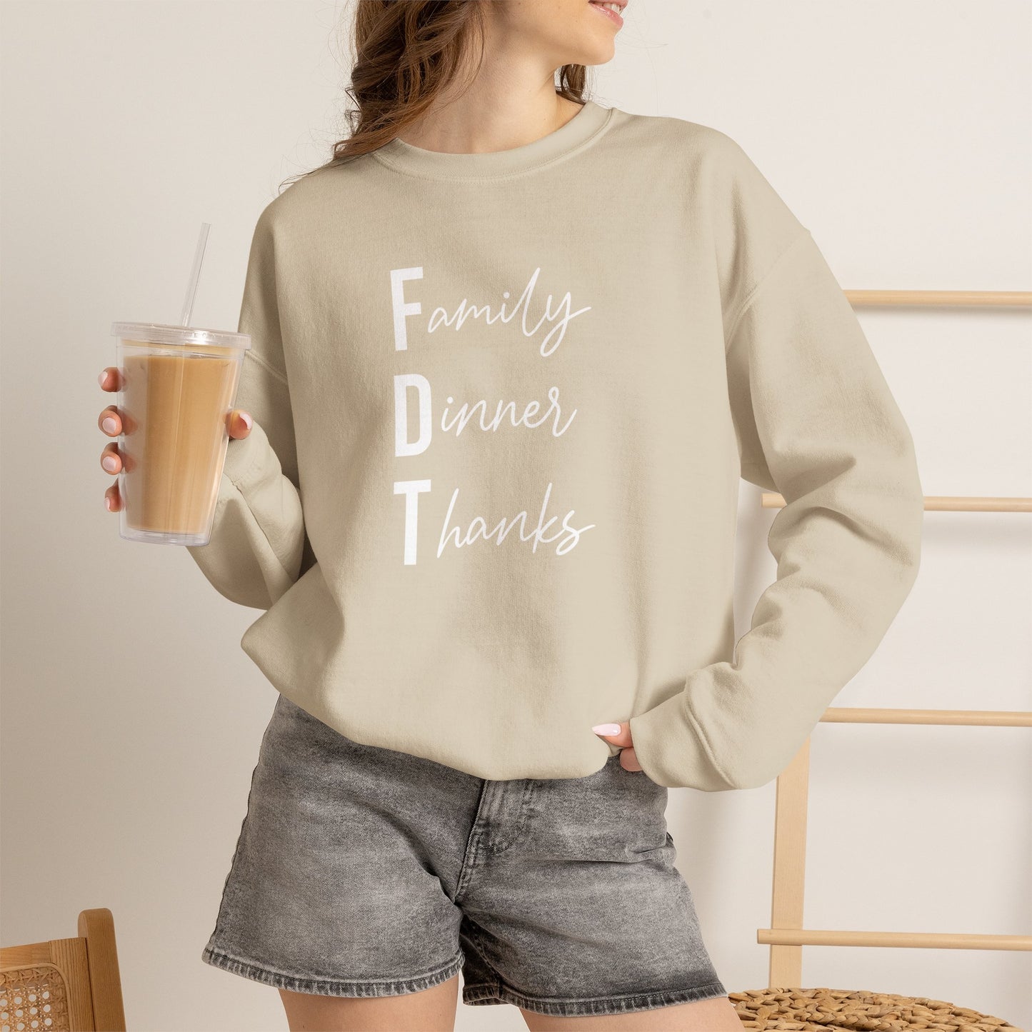 Family Dinner Thanks Sweatshirt thanksgiving fdt
