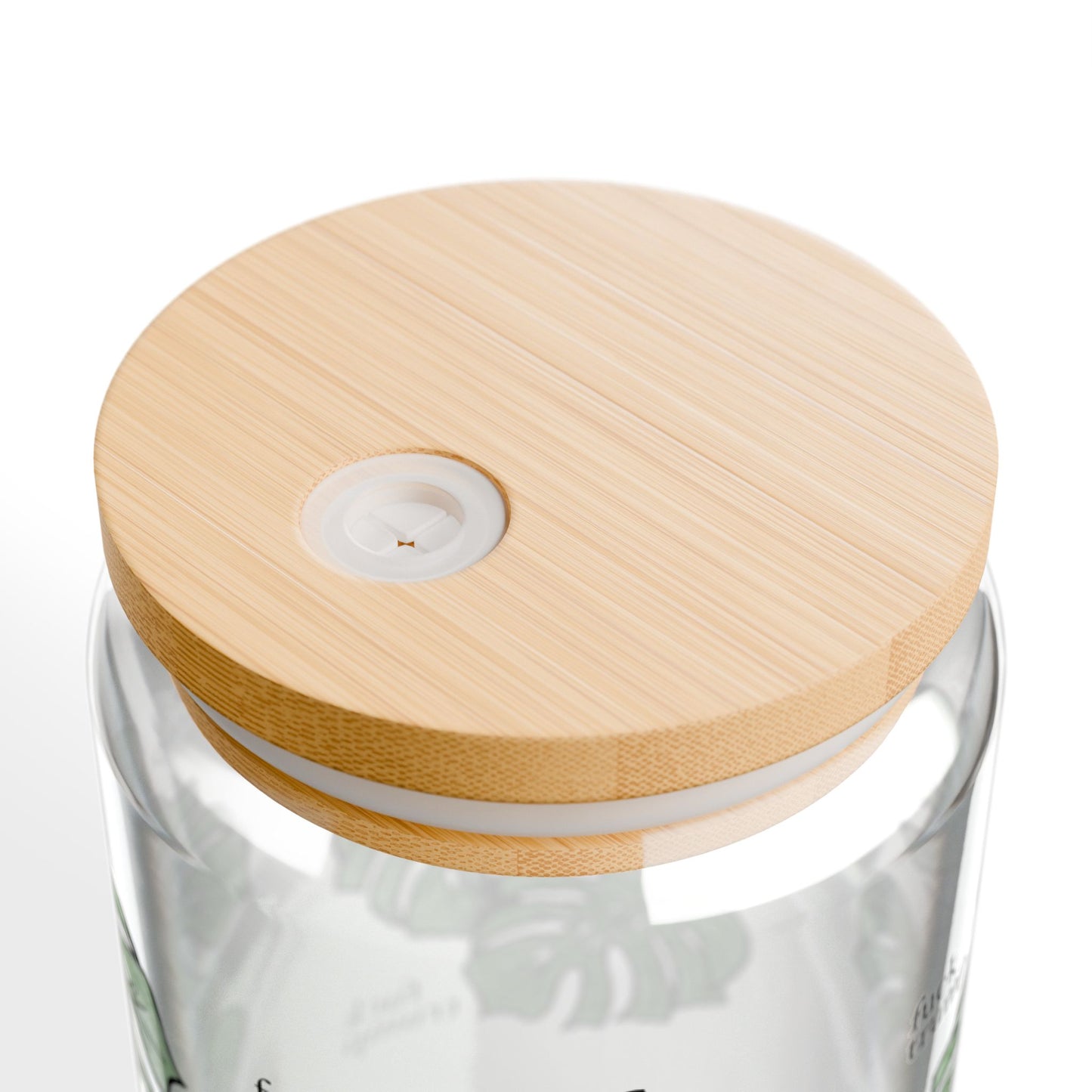 Slightly Subtle Monstera Tropical Eco-Friendly Sipper Glass