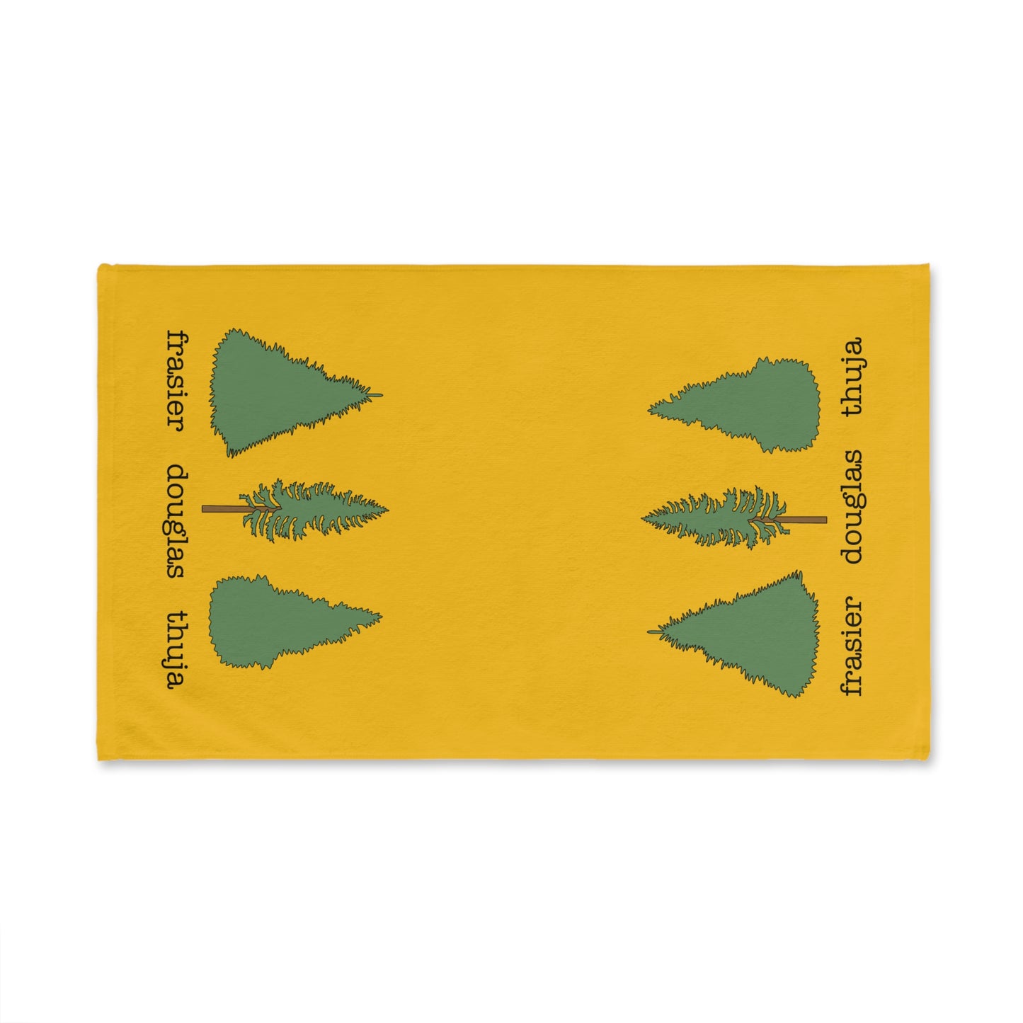 Slightly Subtle Rustic Tree Hand Towel, FDT Frasier Douglas Thuja Kitchen Towel, Nature Lover Gift, Farmhouse Decor, Holiday Hostess Gift