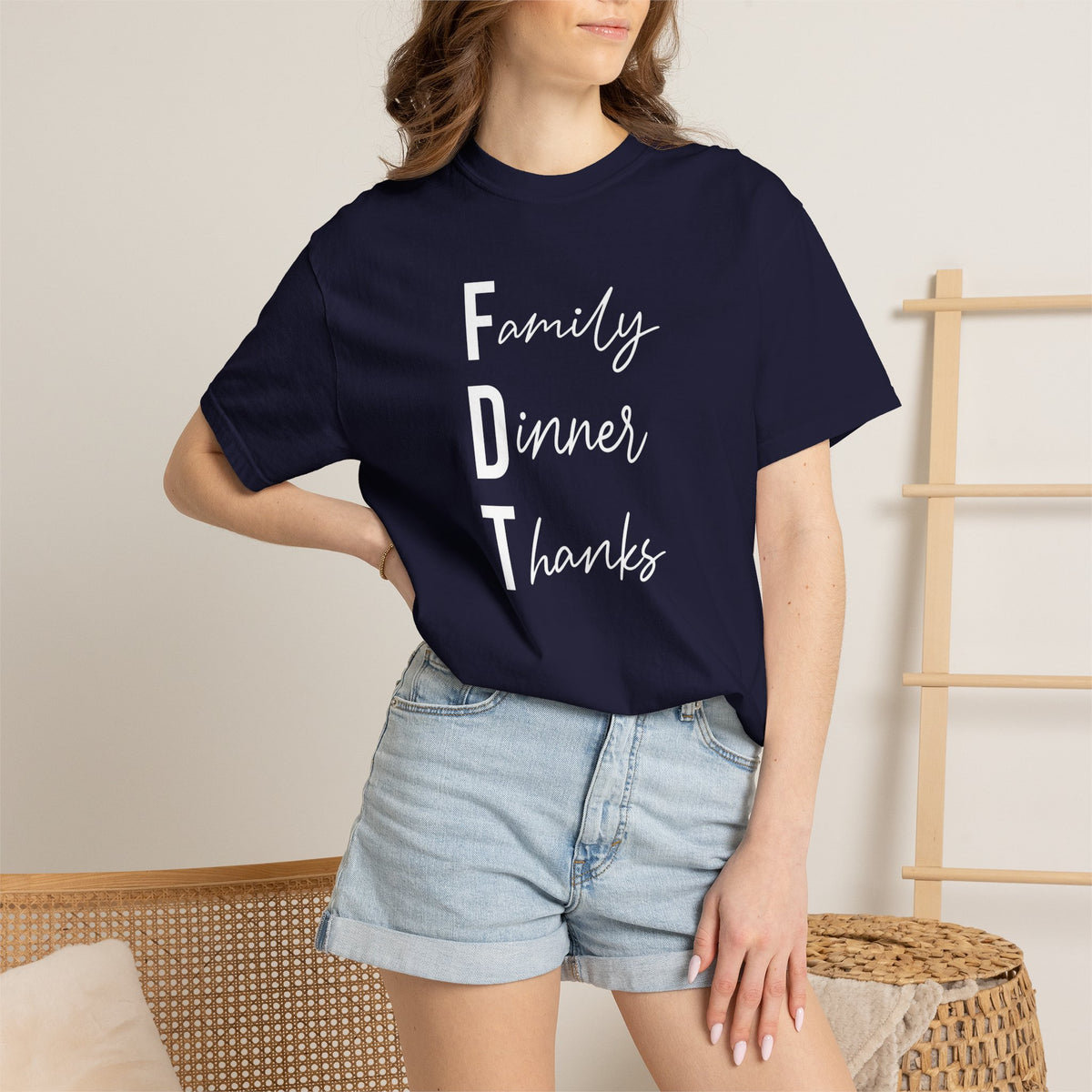 Family Dinner Thanks T-Shirt fdt Thanksgiving Family Gathering Tee