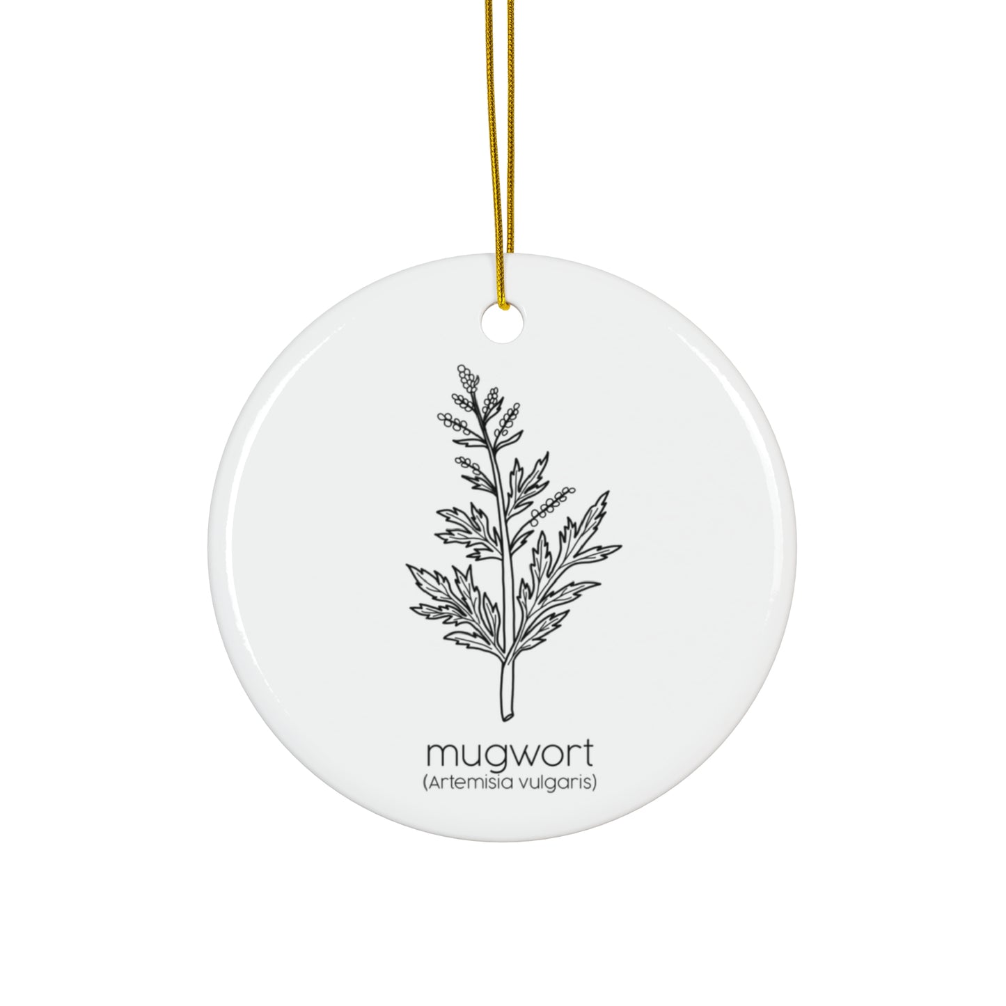 Mugwort Ceramic Ornament