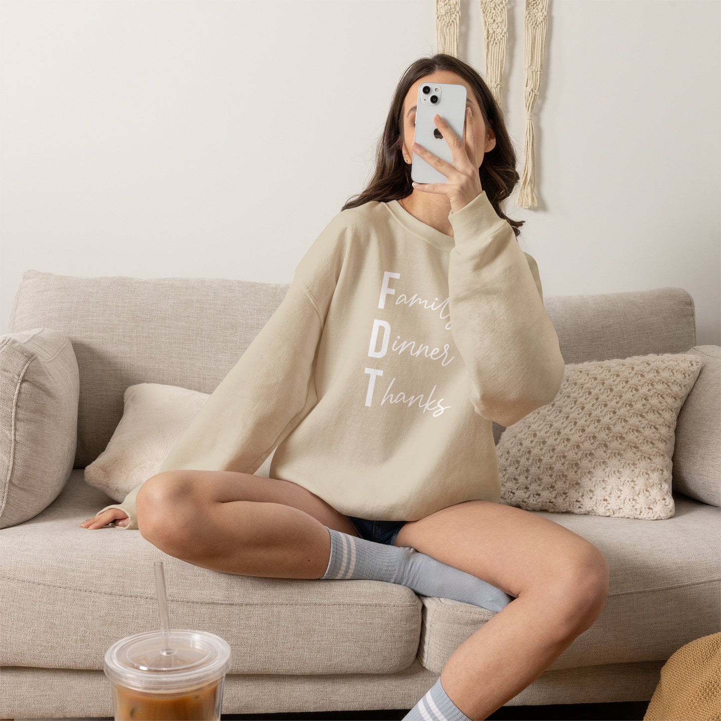 Family Dinner Thanks Sweatshirt thanksgiving fdt