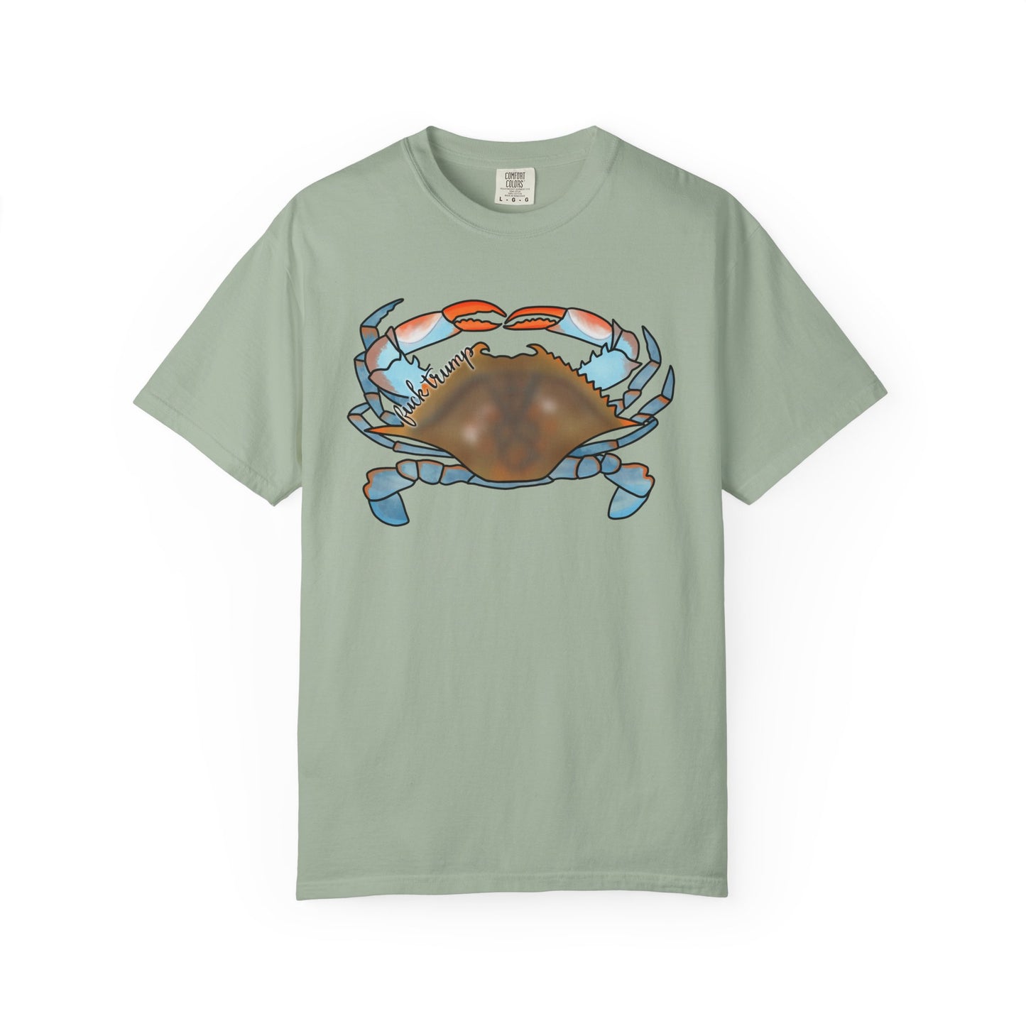 Slightly Subtle Blue Crab Graphic T-Shirt — Coastal Seafood Beach Tee