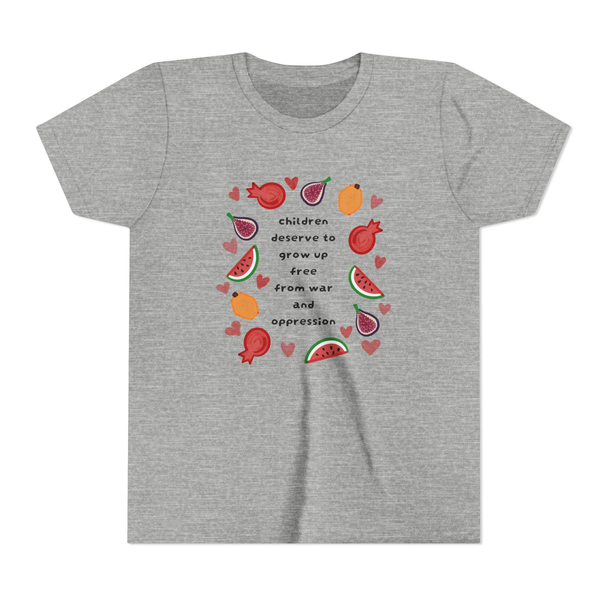 Children Deserve to Grow Up Free From War and Oppression Youth T-Shirt