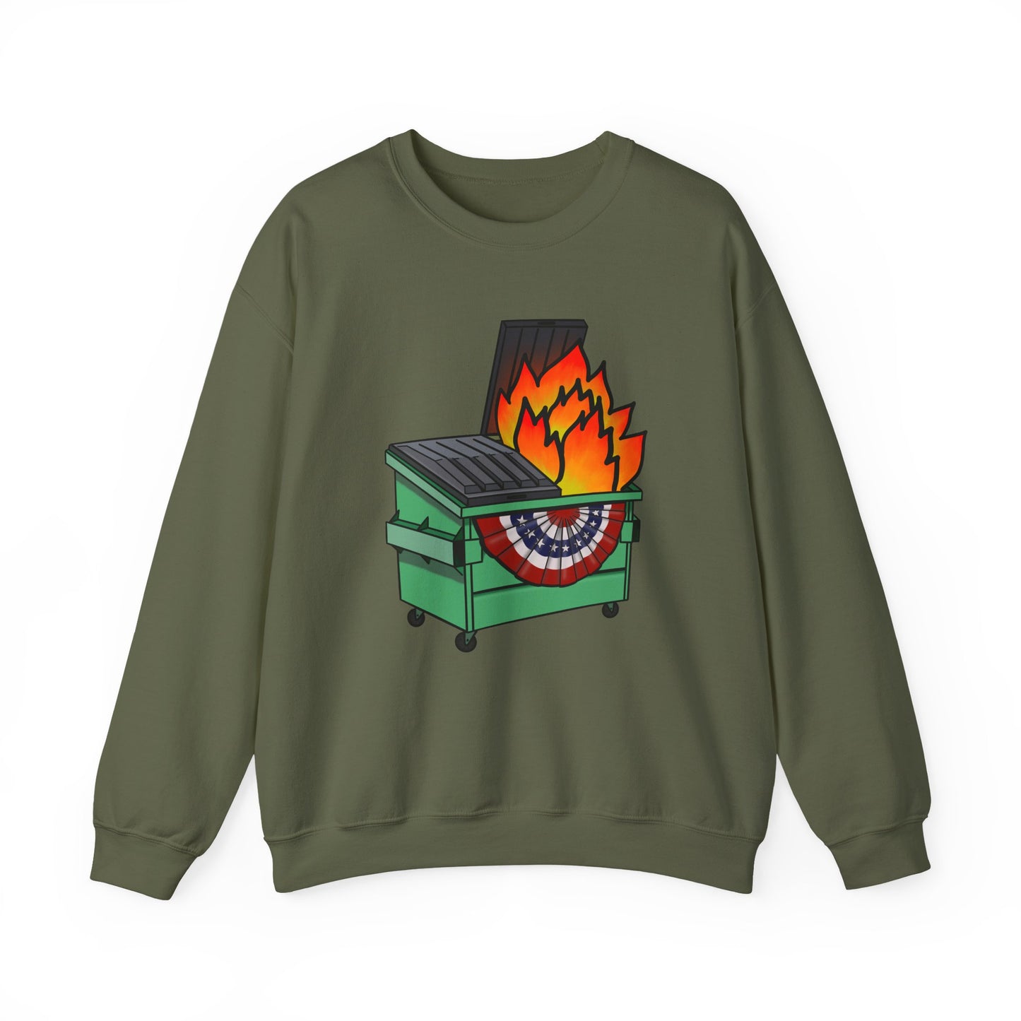 American Dumpster Fire Unisex Heavy Blend™ Crewneck Sweatshirt