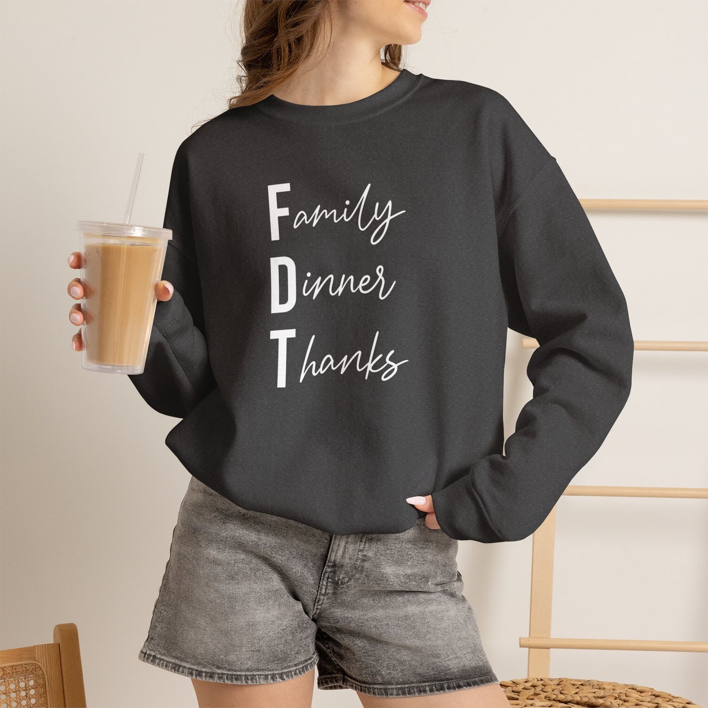 Family Dinner Thanks Sweatshirt thanksgiving fdt