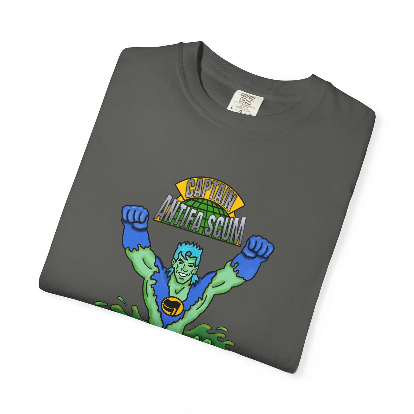 Captain Antifa Scum Reflecting Pool Algae Shirt