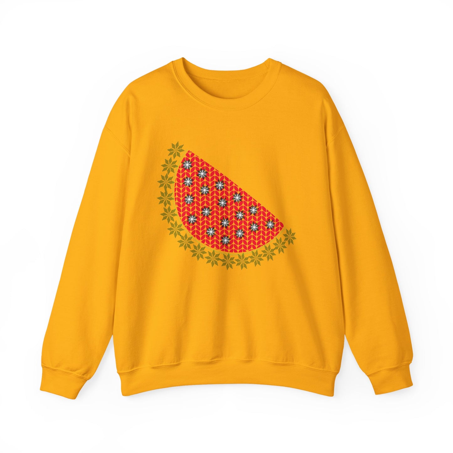 Watermelon Ugly Sweater Unisex Heavy Blend™ Crewneck Sweatshirt