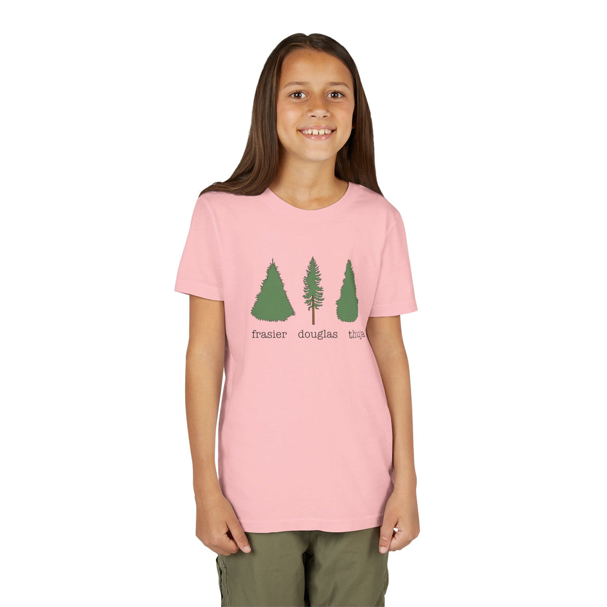 Youth Short Sleeve Tee – Fraser Douglas Thuja Tree Lover Shirt