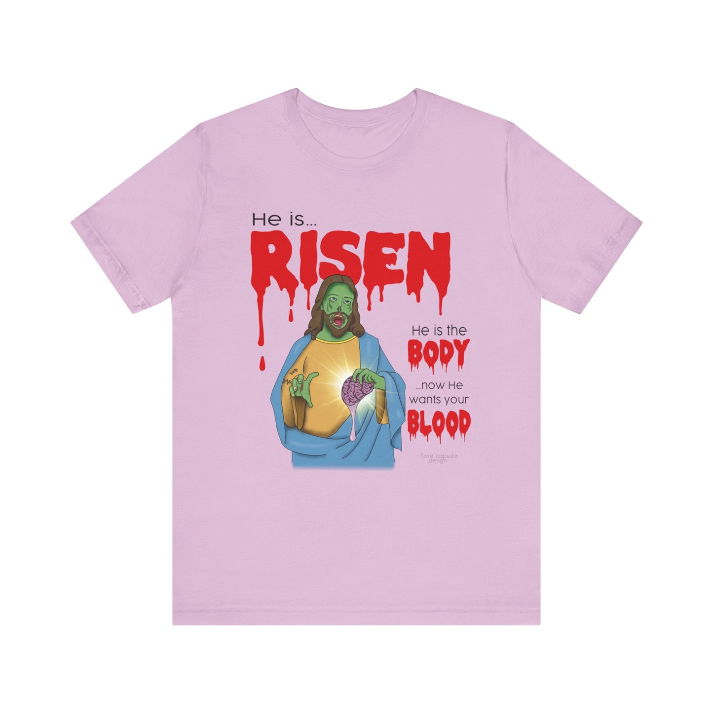 Zombie Jesus He Is Risen Shirt Unisex Jersey Tee, Easter Gift, Religious Humor Shirt, Resurrection Celebration Tee, Christian Apparel