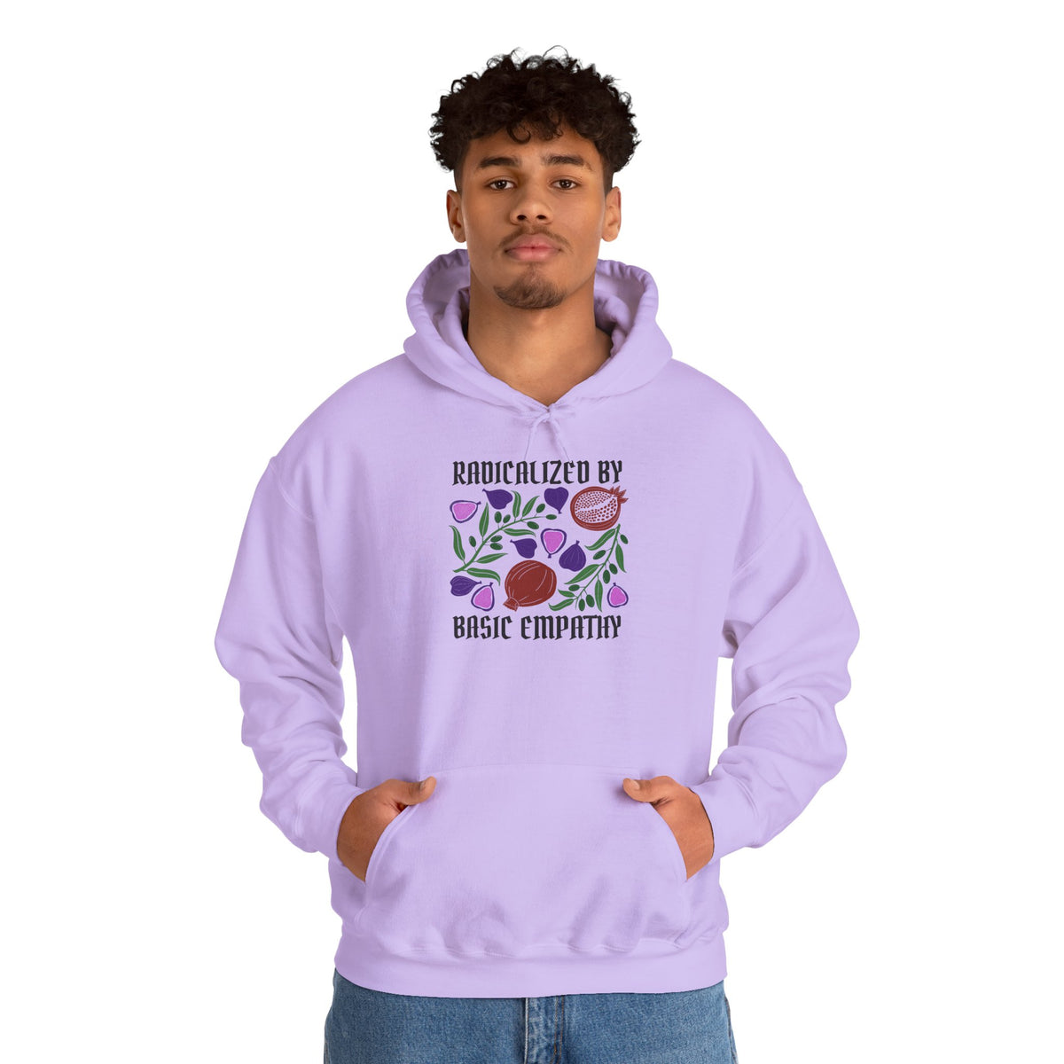Radicalized by Basic Empathy Floral Hoodie