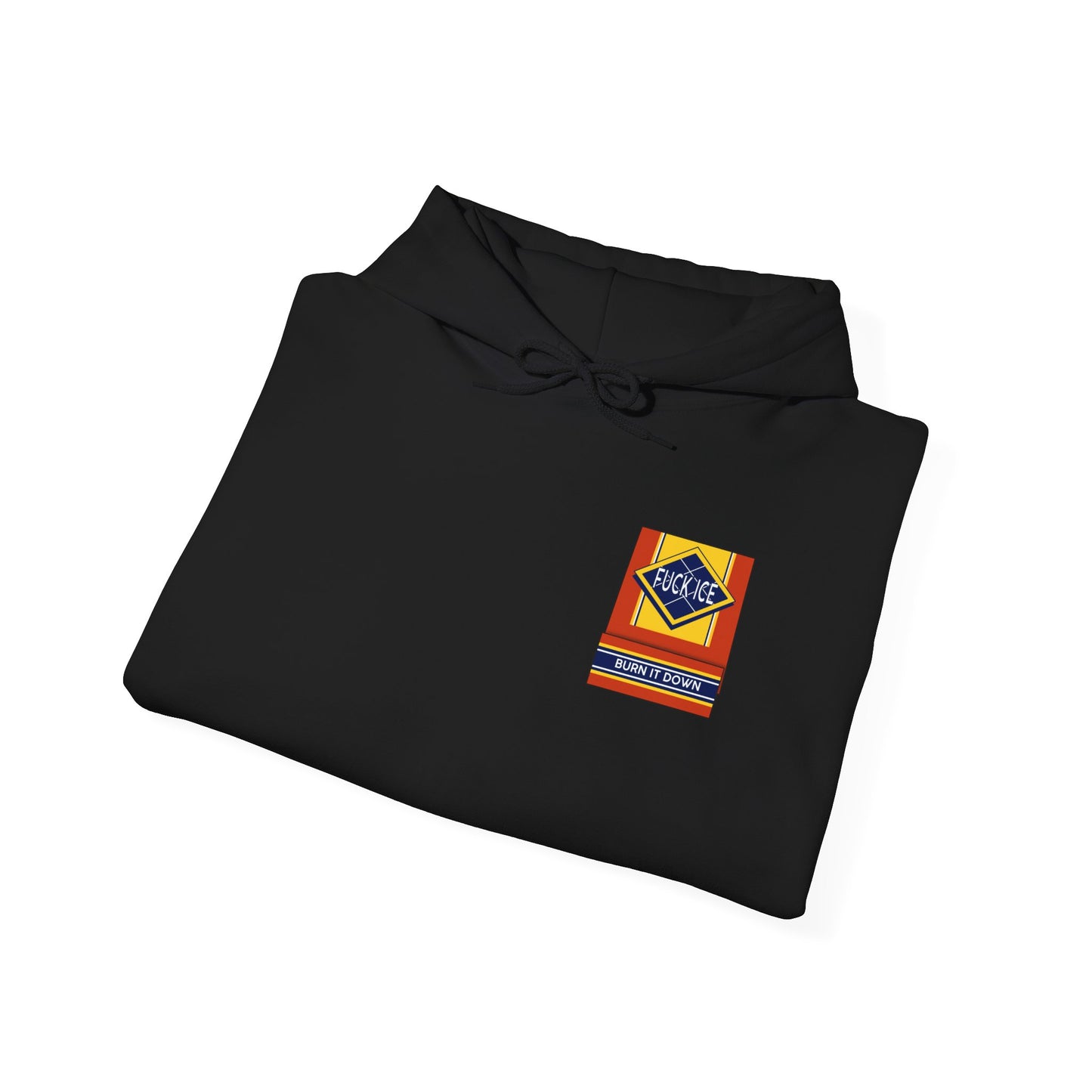 Matchbox Graphic Hoodie | Burn It Down Slogan
