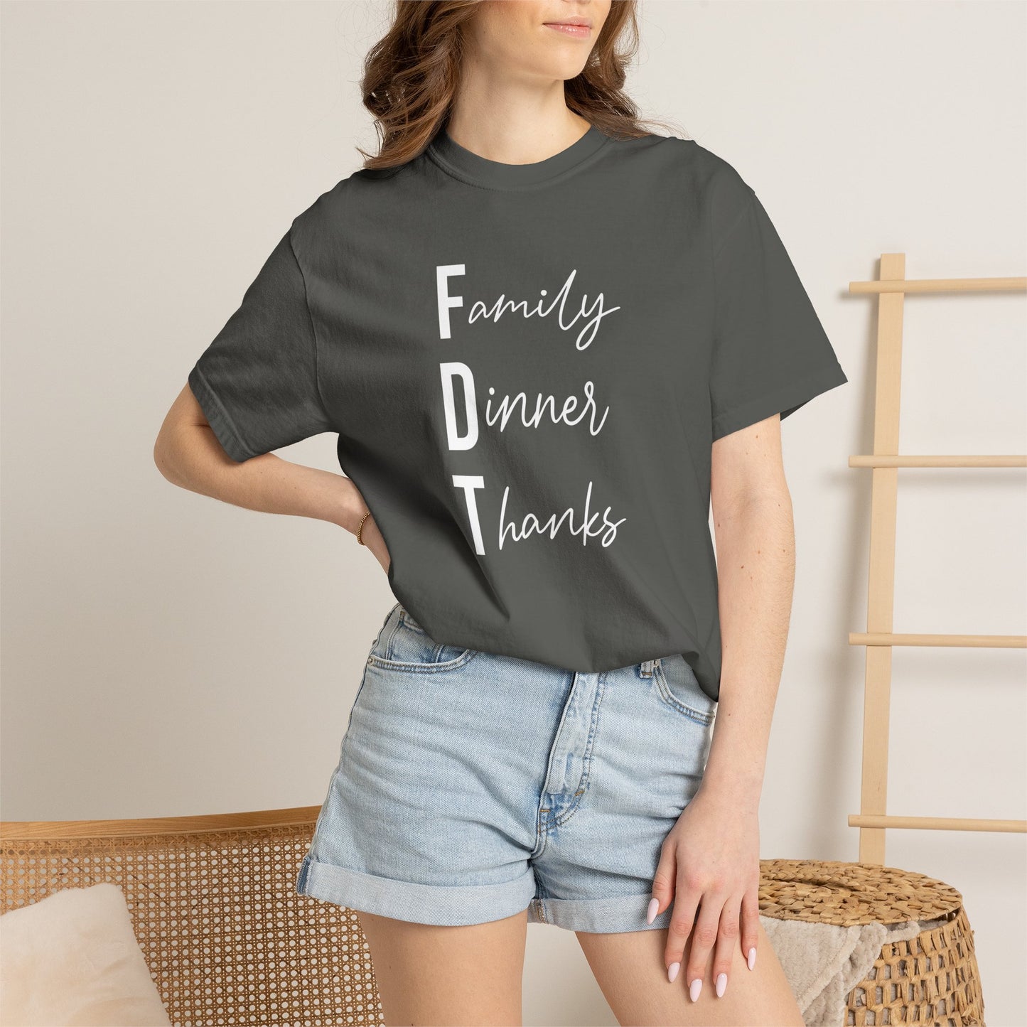 Family Dinner Thanks T-Shirt fdt Thanksgiving Family Gathering Tee