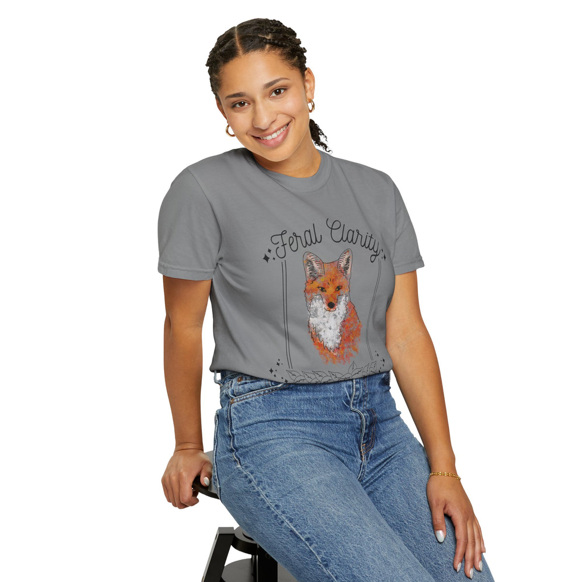 Feral Clarity Fox Graphic T-Shirt