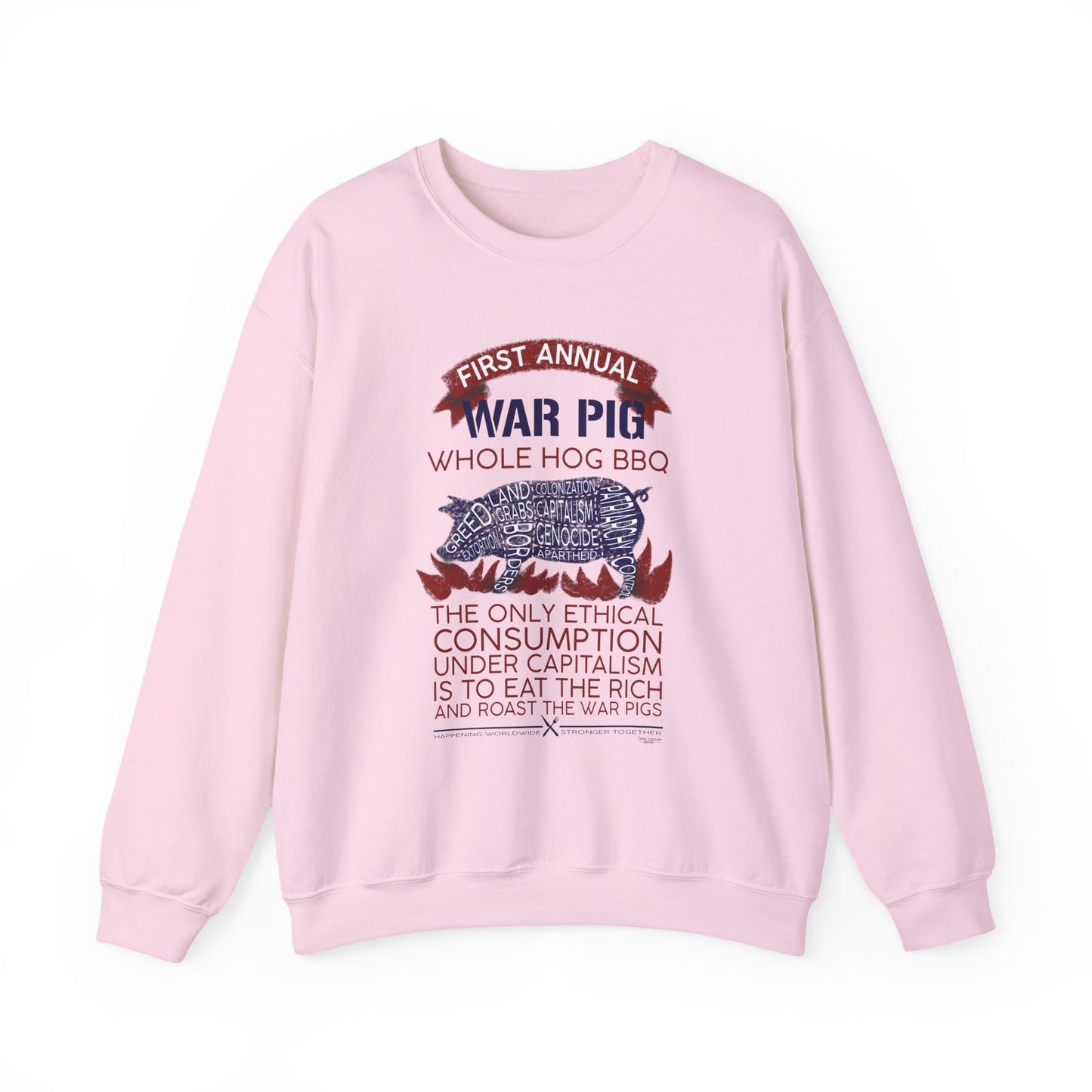 Whole Hog Pig Roast Unisex Heavy Blend™ Crewneck Sweatshirt