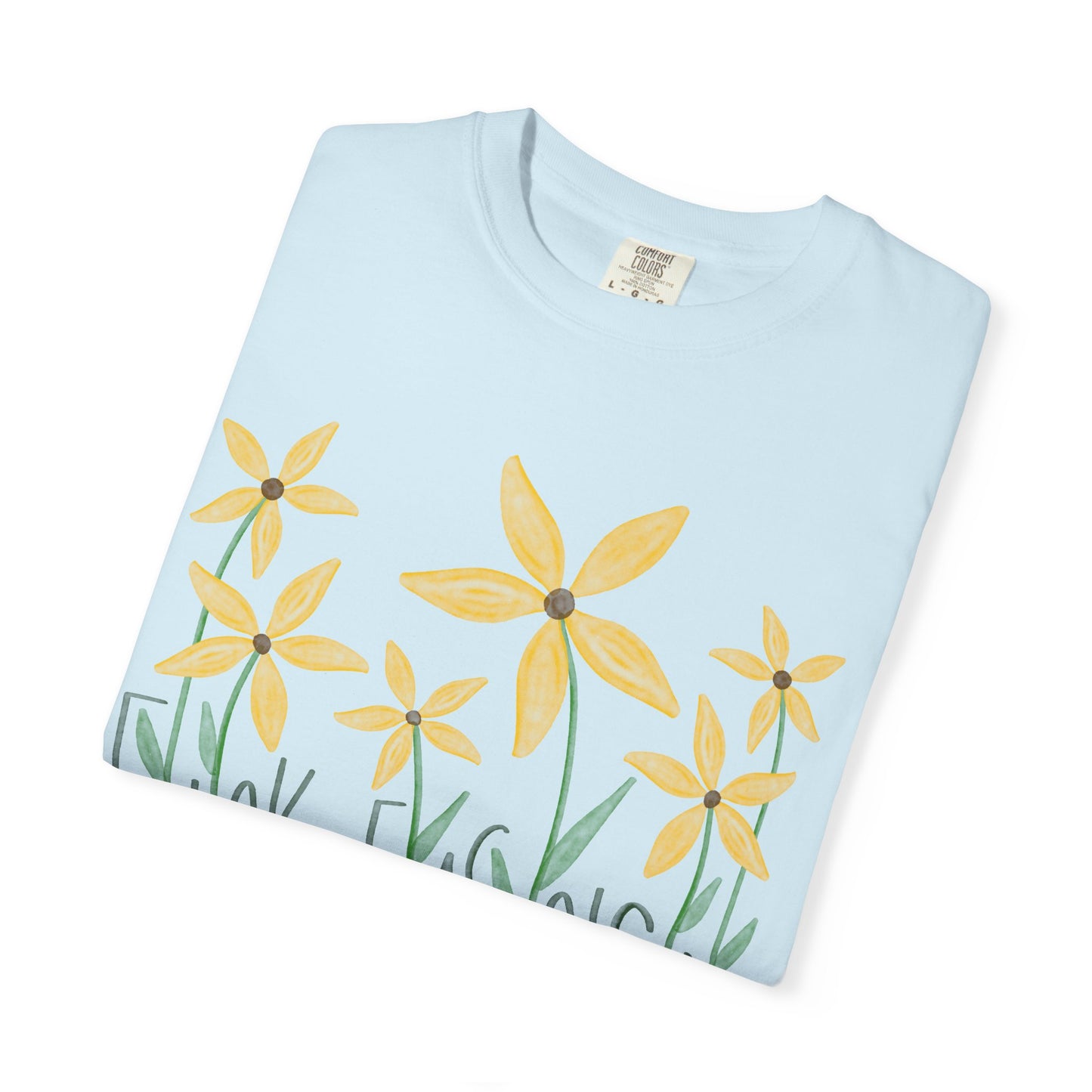 Slightly Subtle Black Eyed Susan T-Shirt | Yellow Floral Comfort Colors Tee