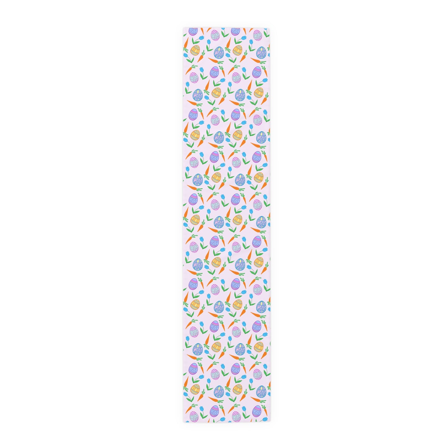 Slightly Subtle Easter Eggs Table Runner | Pastel Floral Egg Pattern FDT
