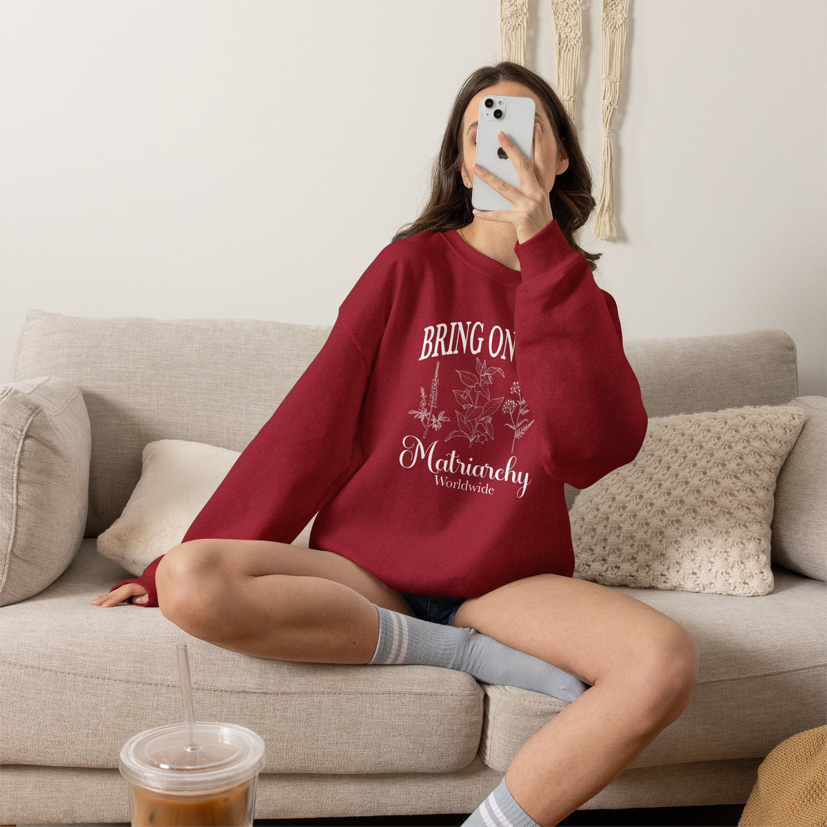 Bring on the Matriarchy Classic Crewneck Sweatshirt
