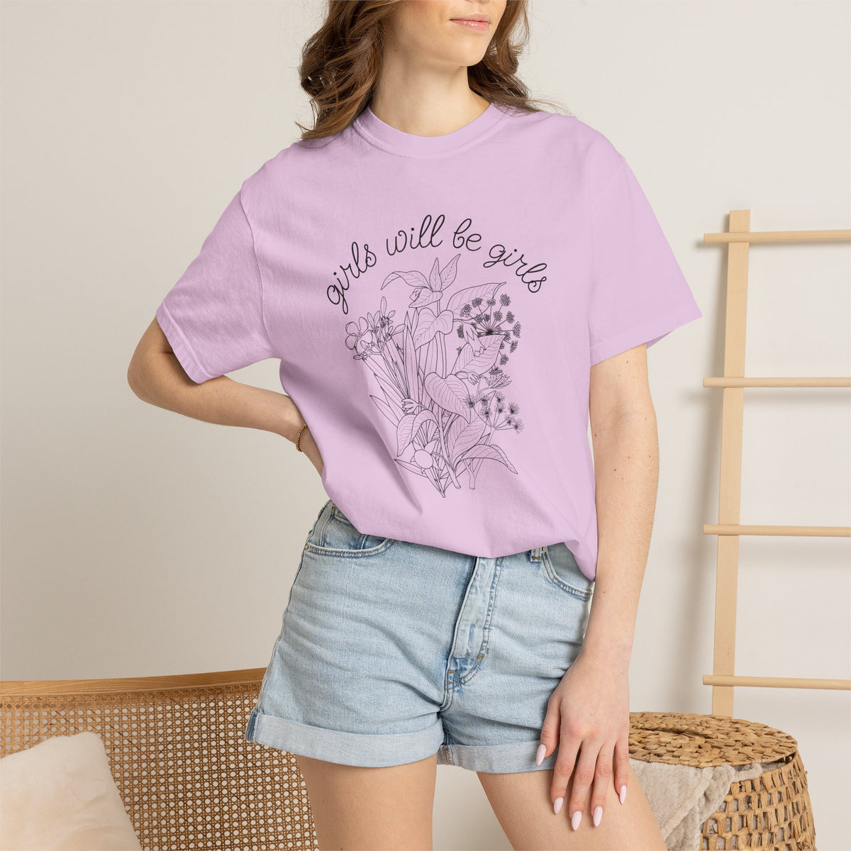 Girls Will Be Girls Floral T-Shirt