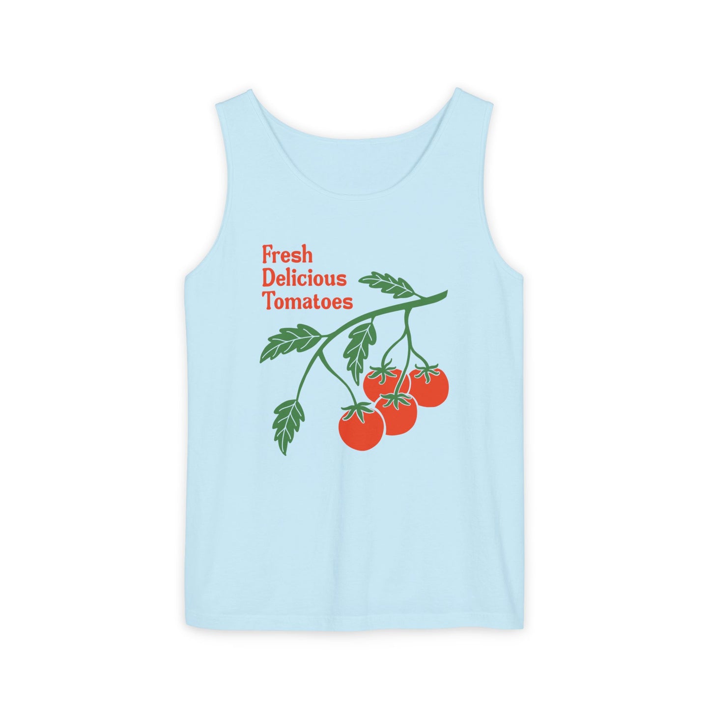 Fresh Delicious Tomatoes Tank Top | Cherry Tomato Illustration, Garden Produce Tee