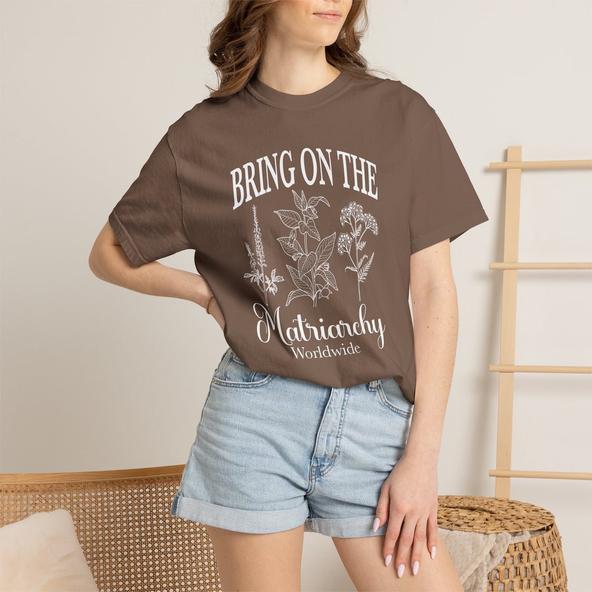 Bring On The Matriarchy T-shirt Feminist Floral Graphic Tee