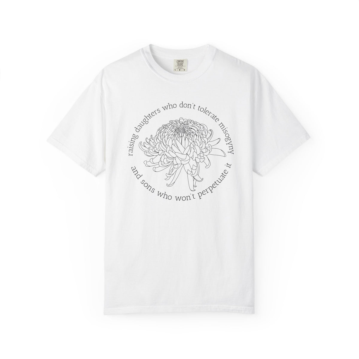 Floral Raising Daughters and Sons T-Shirt Botanical Line Art
