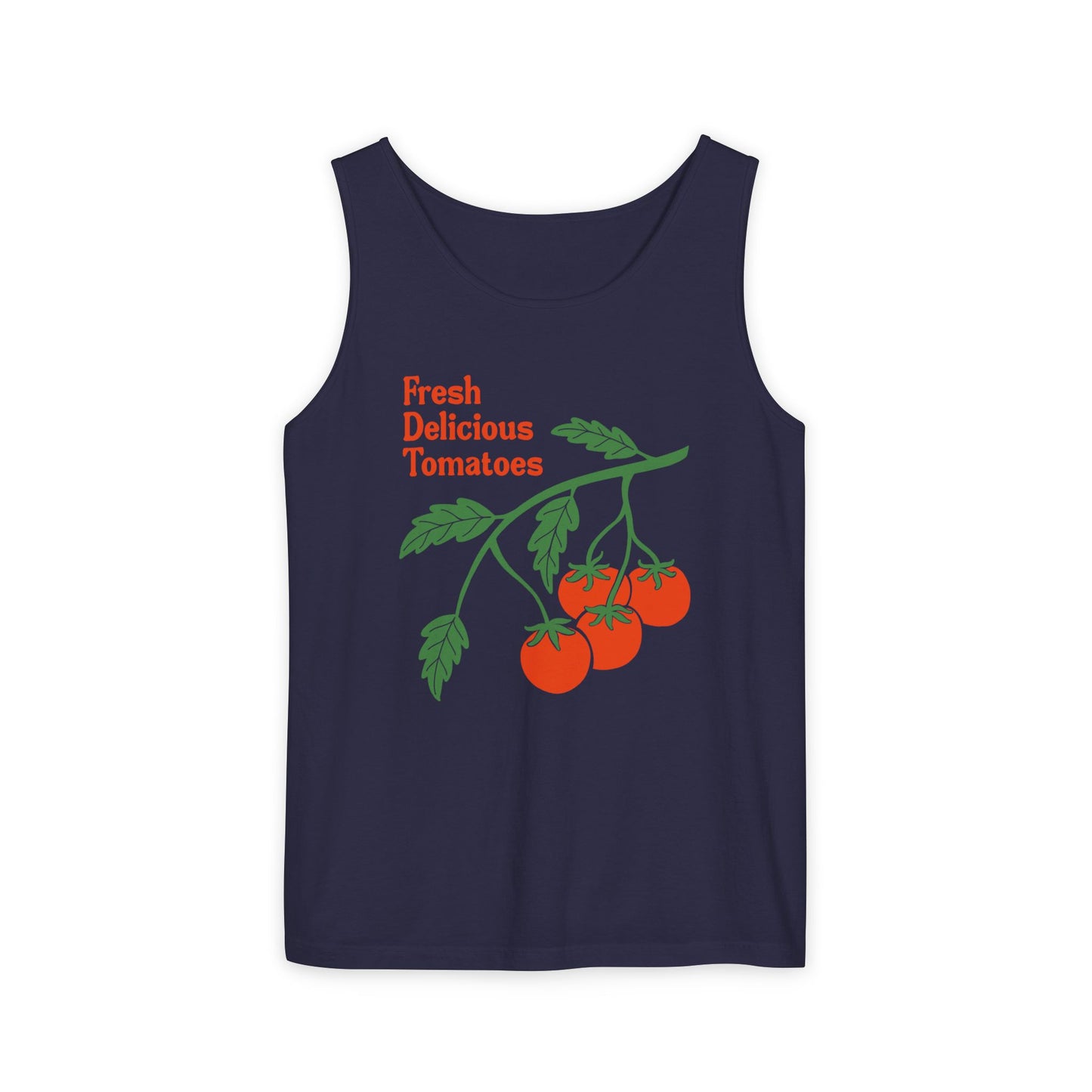 Fresh Delicious Tomatoes Tank Top | Cherry Tomato Illustration, Garden Produce Tee