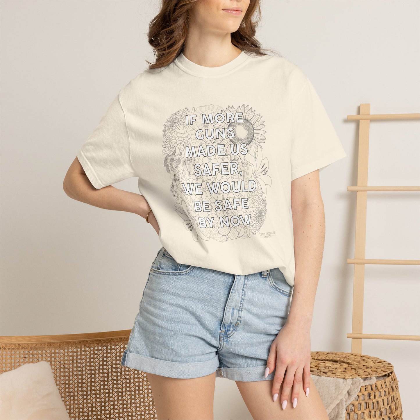 Graphic T-Shirt  "If More Guns Made Us Safer, We Would Be Safe By Now" Statement Tee