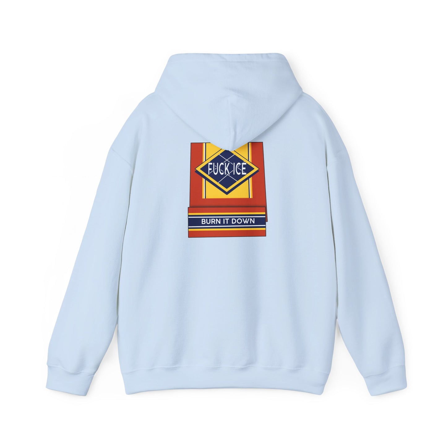 Matchbox Graphic Hoodie | Burn It Down Slogan