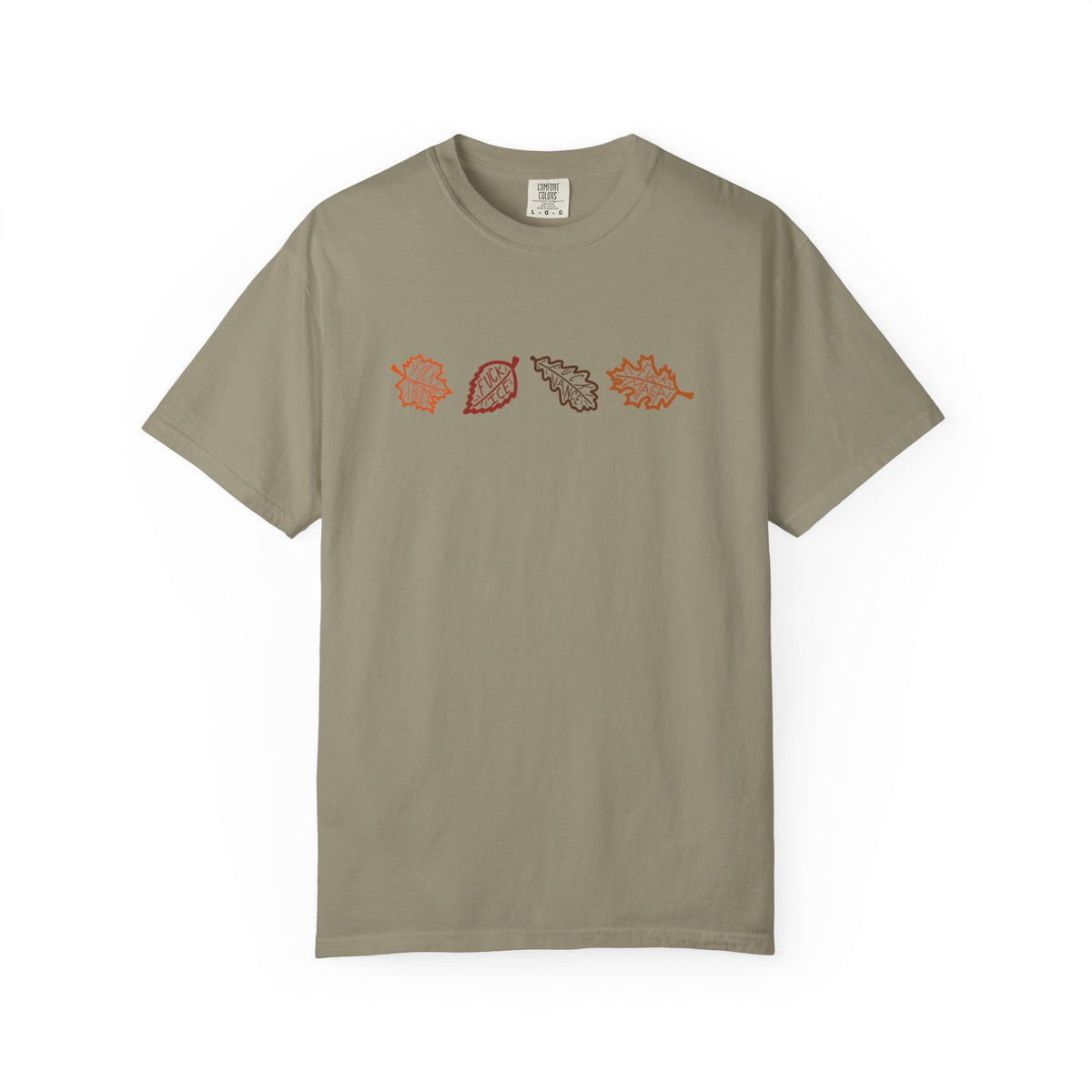 Autumn Leaves T-Shirt FDT Minimal Fall Foliage Graphic Tee