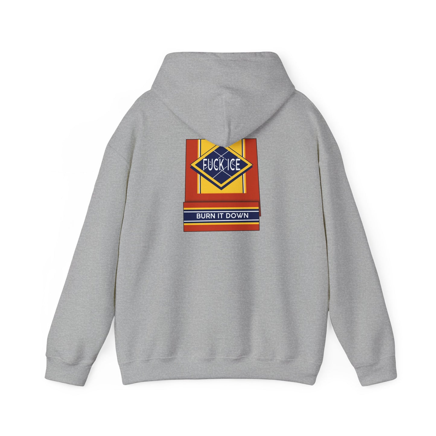 Matchbox Graphic Hoodie | Burn It Down Slogan