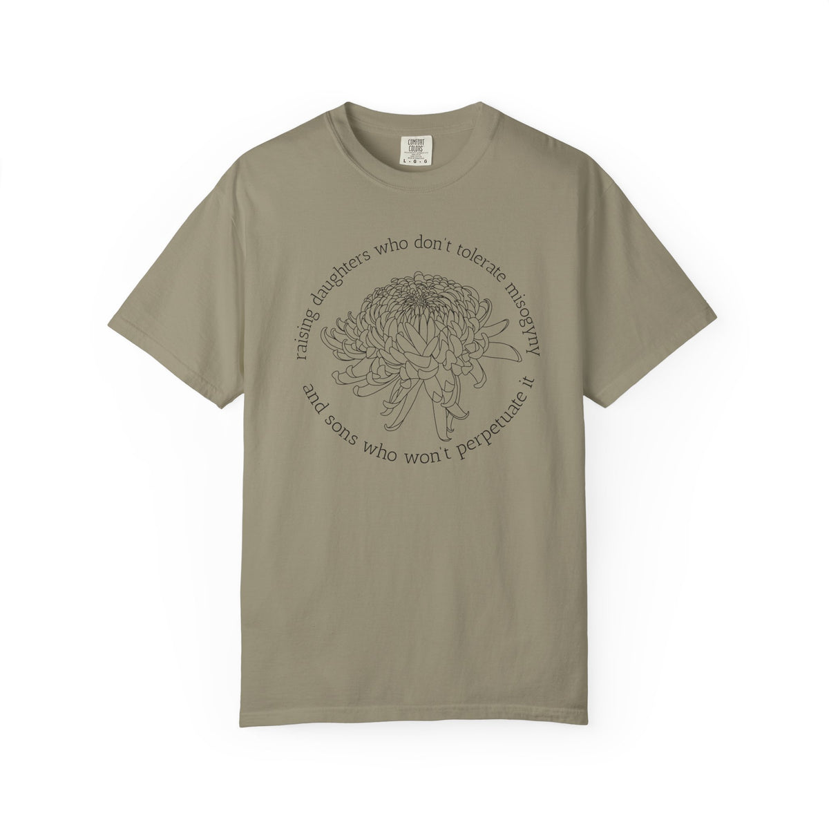 Floral Raising Daughters and Sons T-Shirt Botanical Line Art