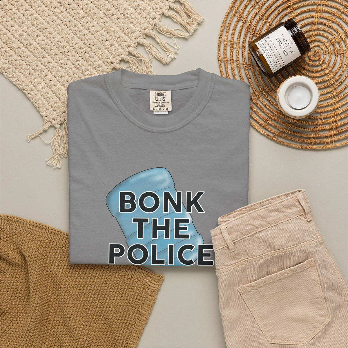 Graphic T-Shirt "Bonk the Police" Funny Meme Tee