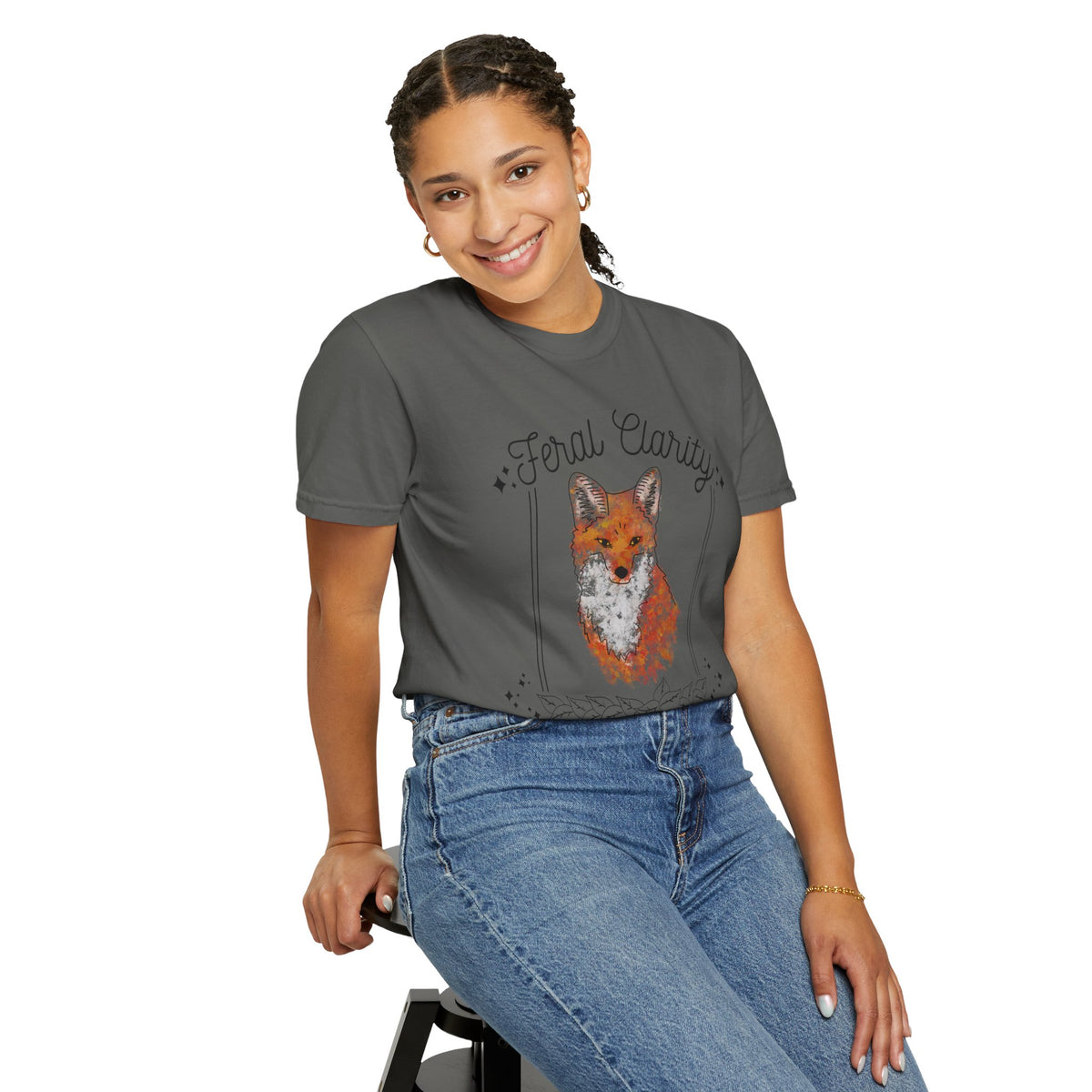 Feral Clarity Fox Graphic T-Shirt