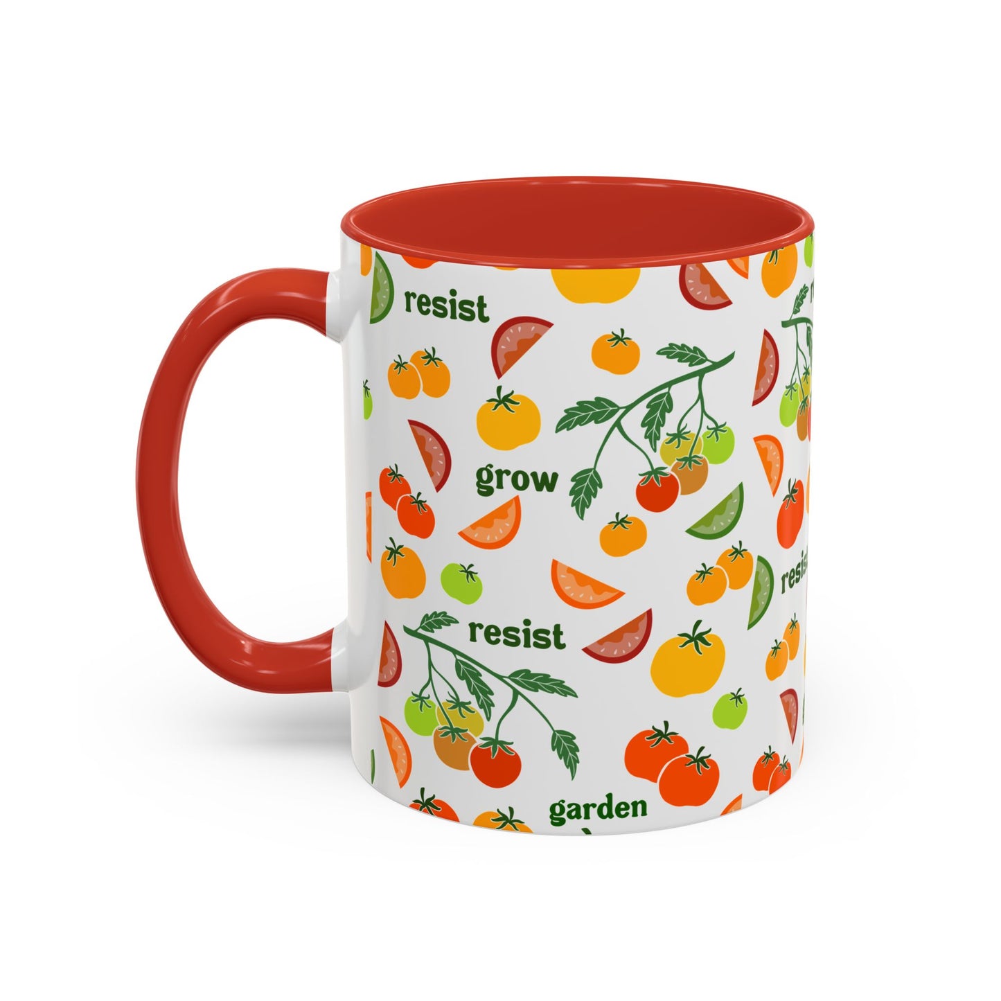 Resist Grow Garden tomatoes coffee mug | Accent Mug 11oz 15oz