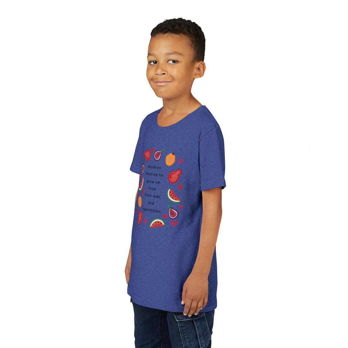 Children Deserve to Grow Up Free From War and Oppression Youth T-Shirt