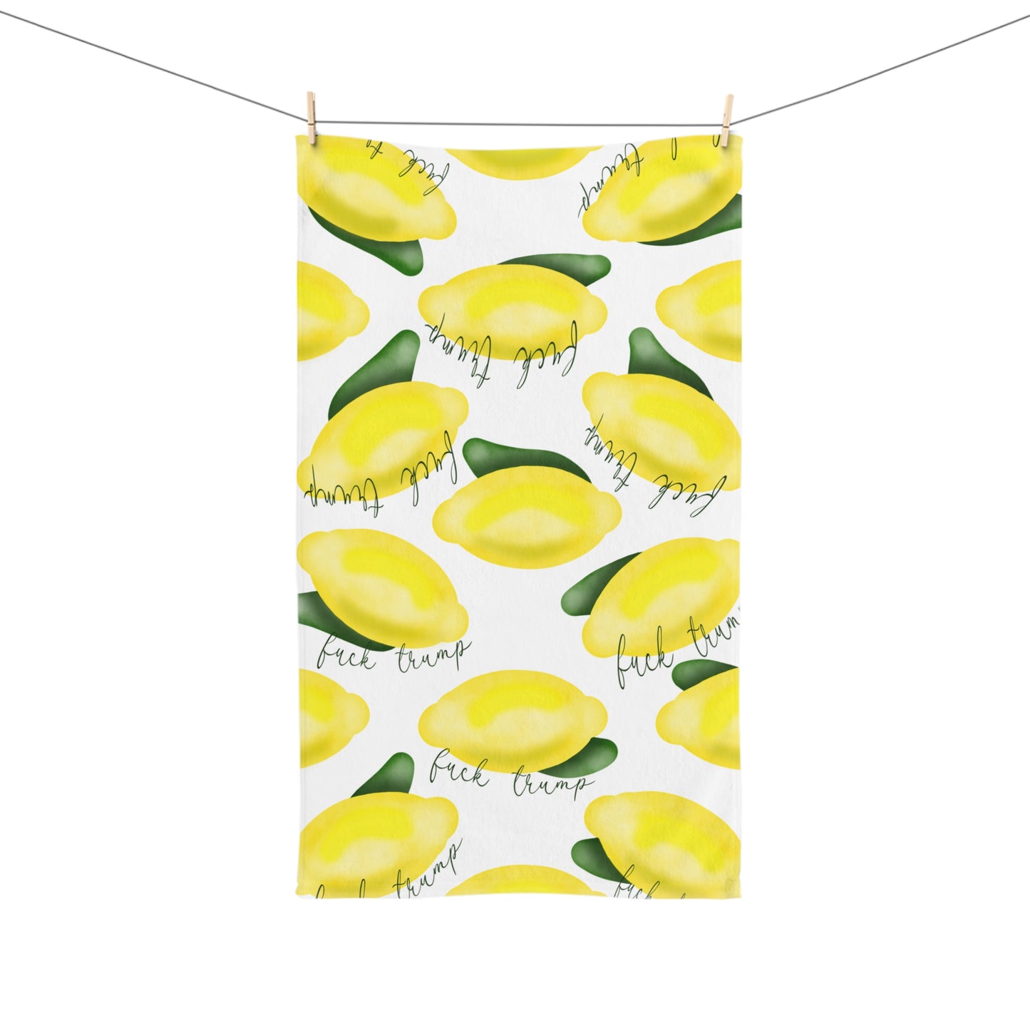 When Life Gives You Trump Lemons Hand Towel Slightly Subtle