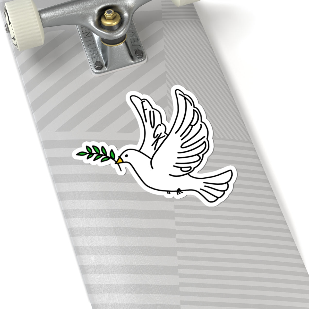 Slightly Subtle Dove with Olive Branch Sticker | Peace Symbol Kiss-Cut Sticker