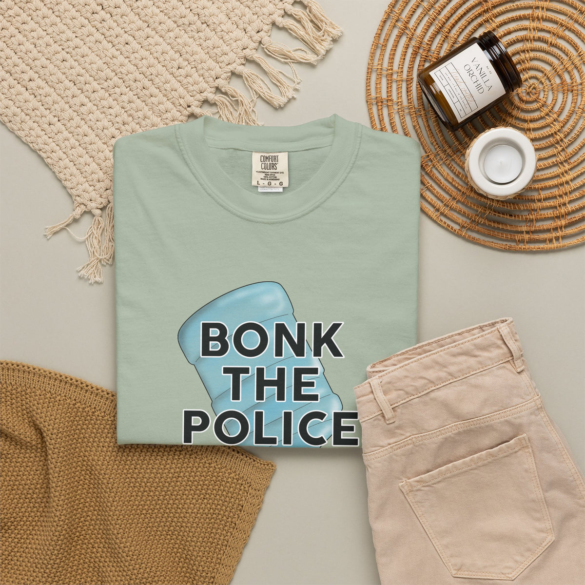 Graphic T-Shirt "Bonk the Police" Funny Meme Tee