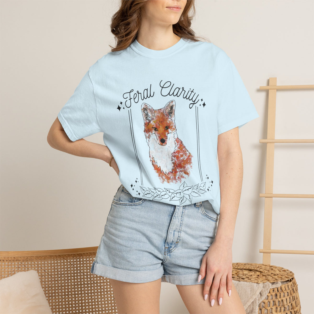 Feral Clarity Fox Graphic T-Shirt