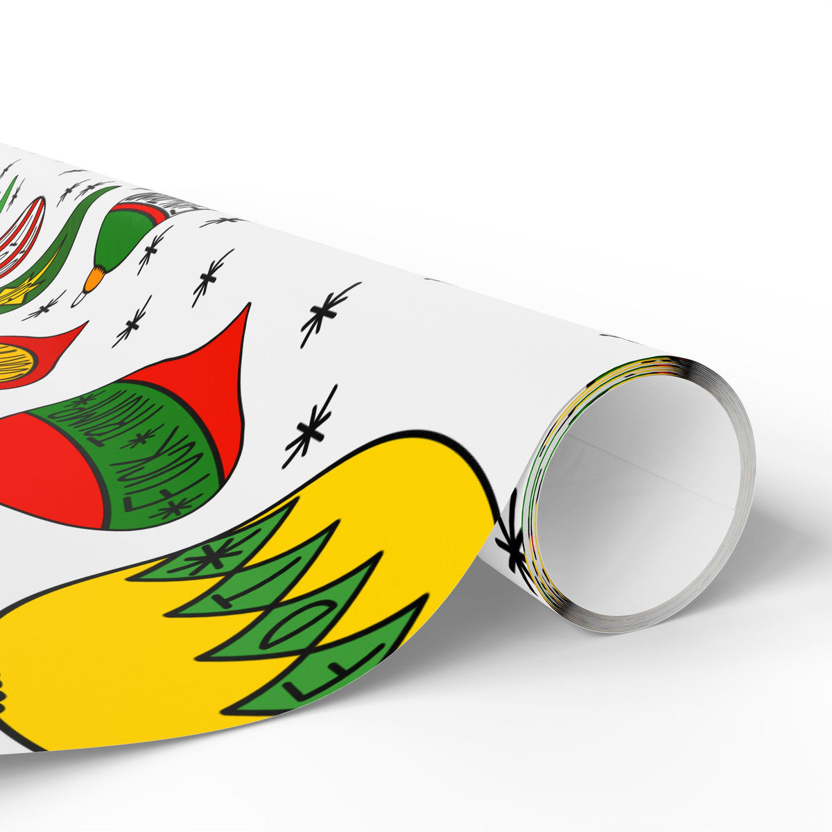 Slightly Subtle Retro Christmas Ornaments FDT Wrapping Paper | Holiday Gift Wrap Roll