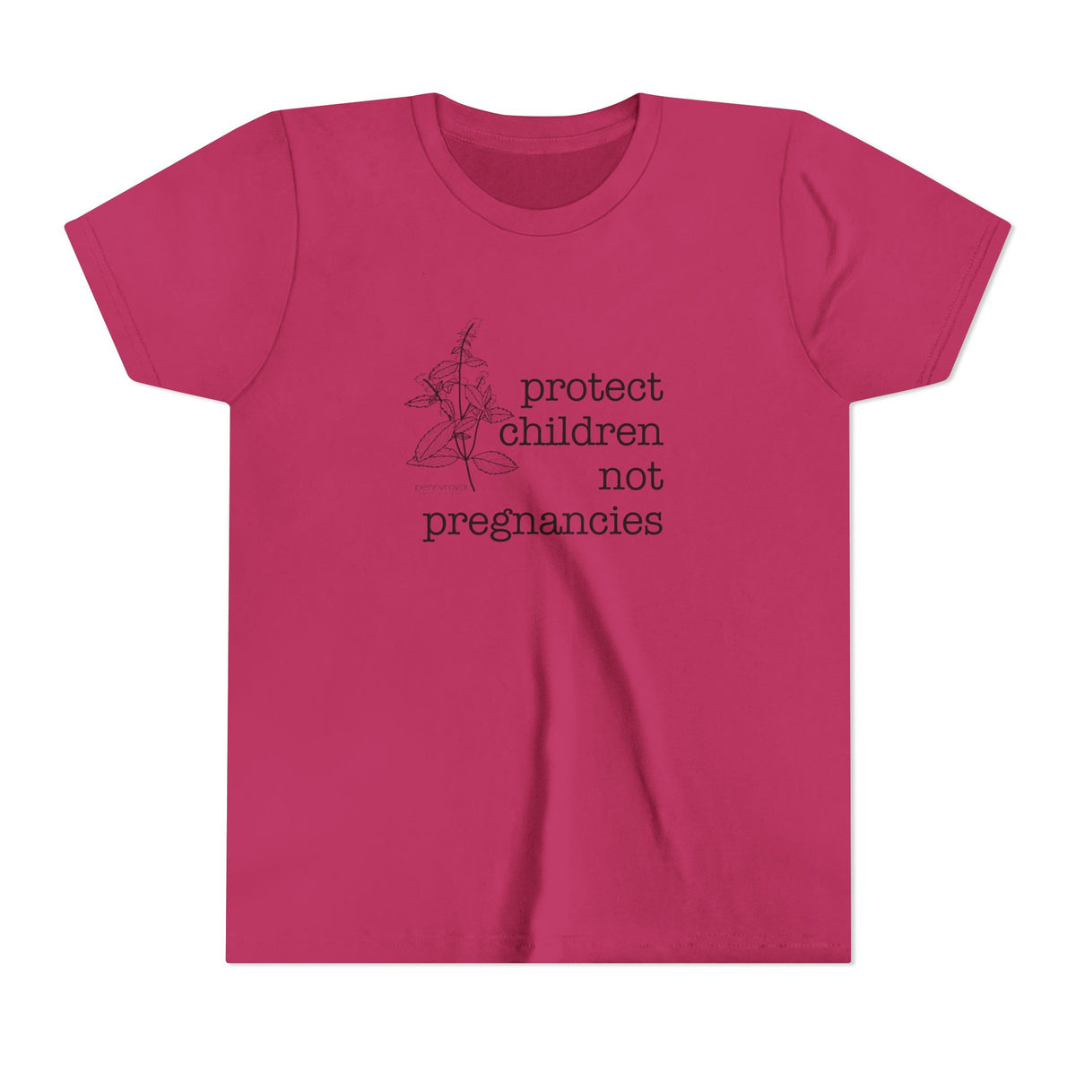 Protect Children Not Pregnancies Youth Short Sleeve Tee