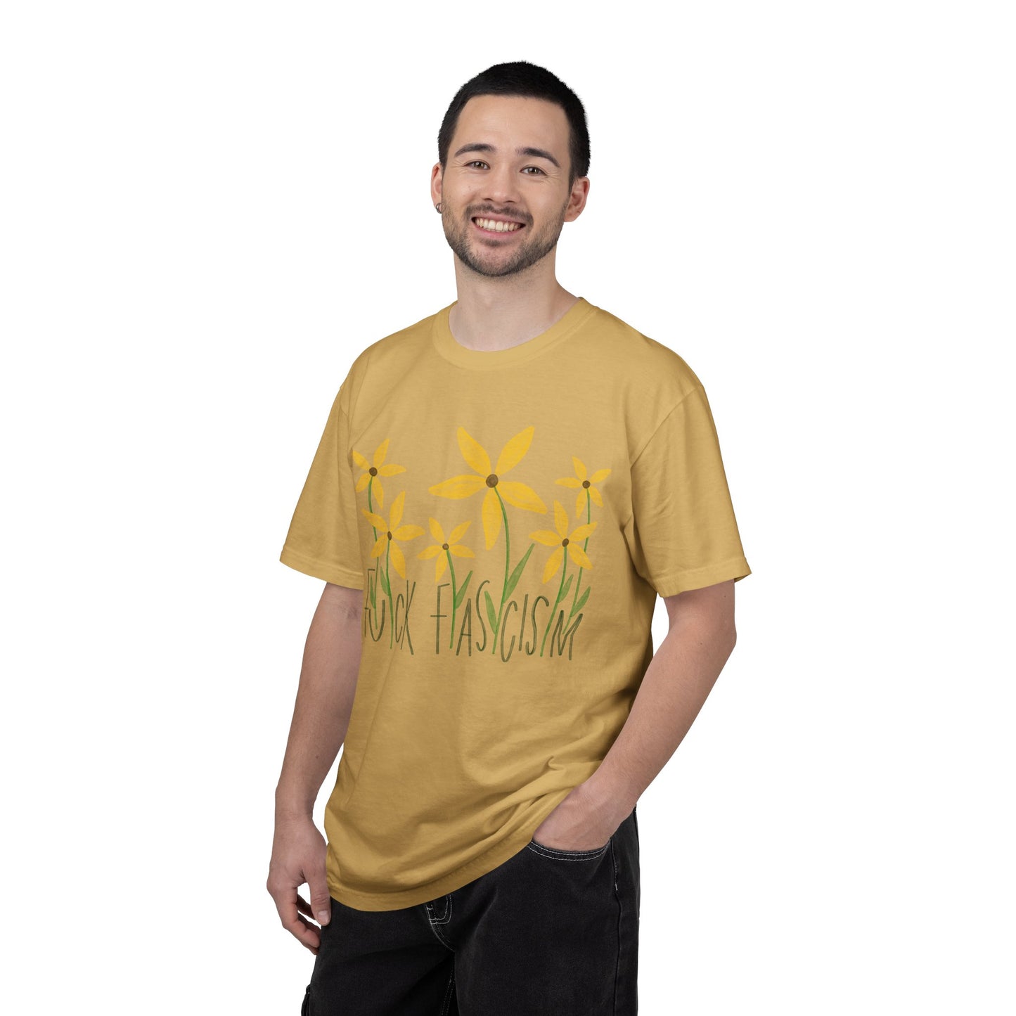 Slightly Subtle Black Eyed Susan T-Shirt | Yellow Floral Comfort Colors Tee